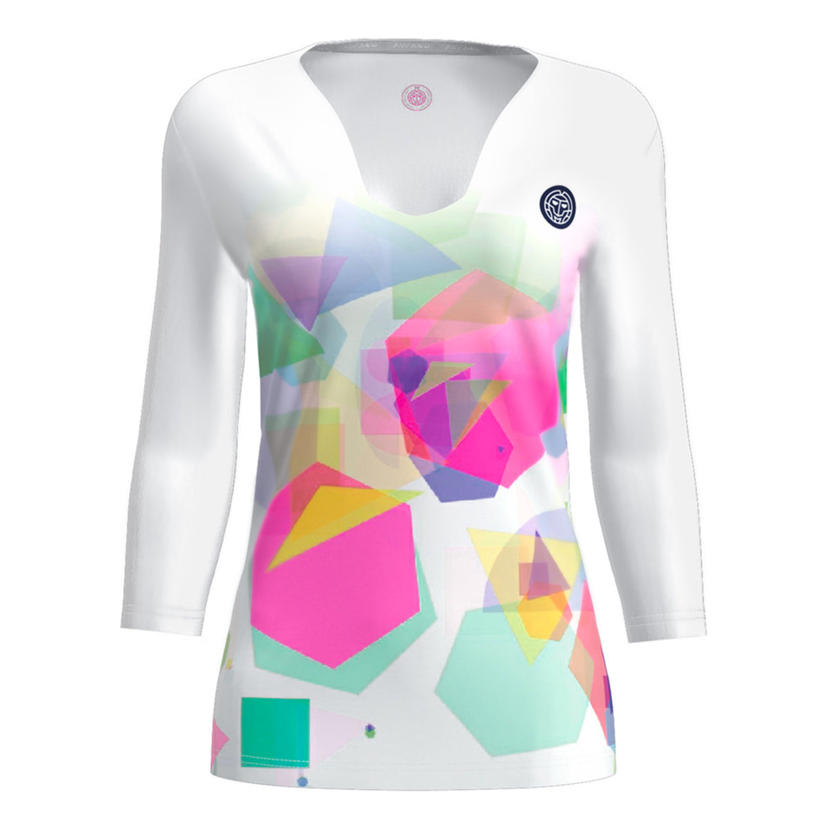 BIDI BADU Kaleido V-Neck S Dlouhým Rukávem Dámy-Vícebarevné
