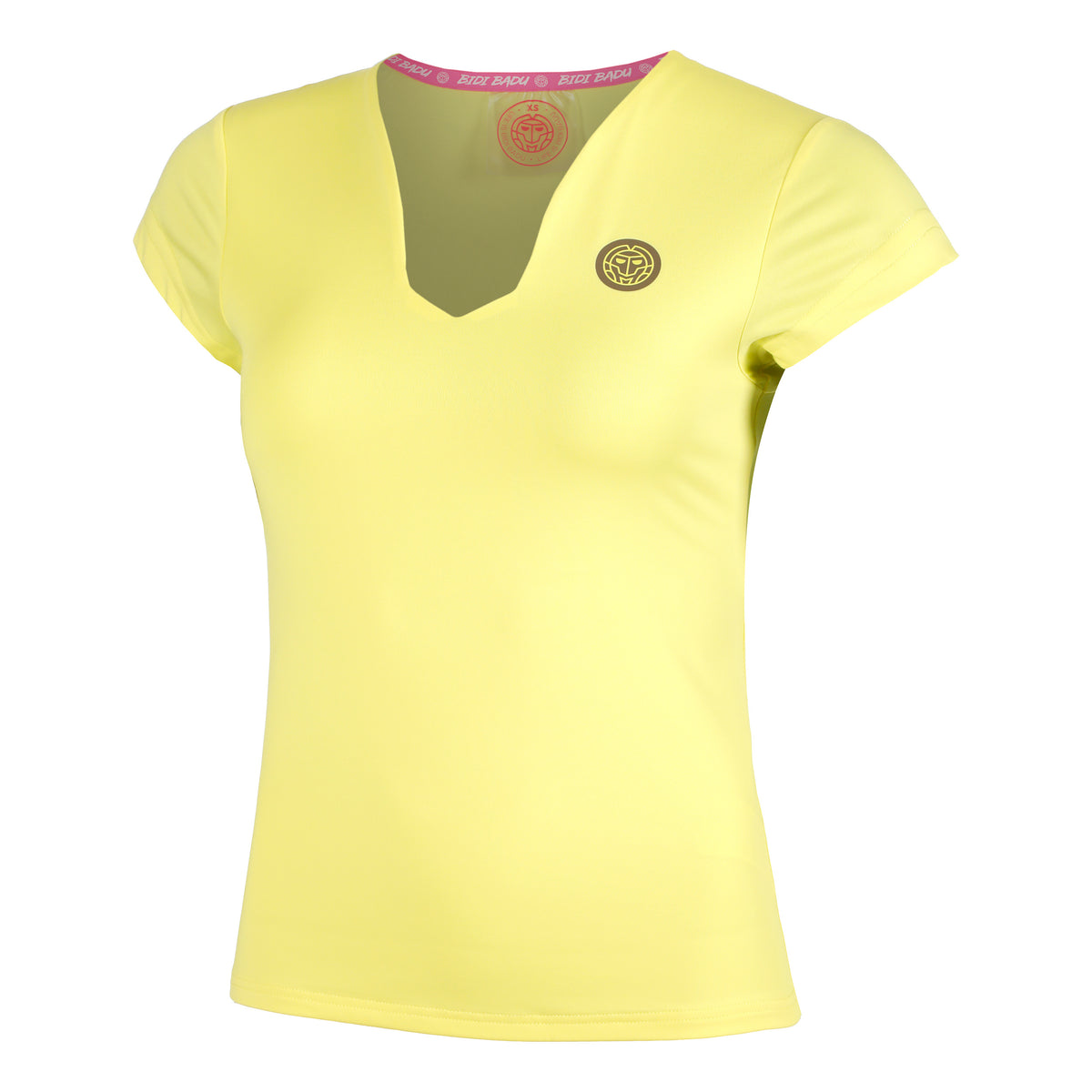 BIDI BADU Spectrum V-Neck Tričko Dámy-Žlutá