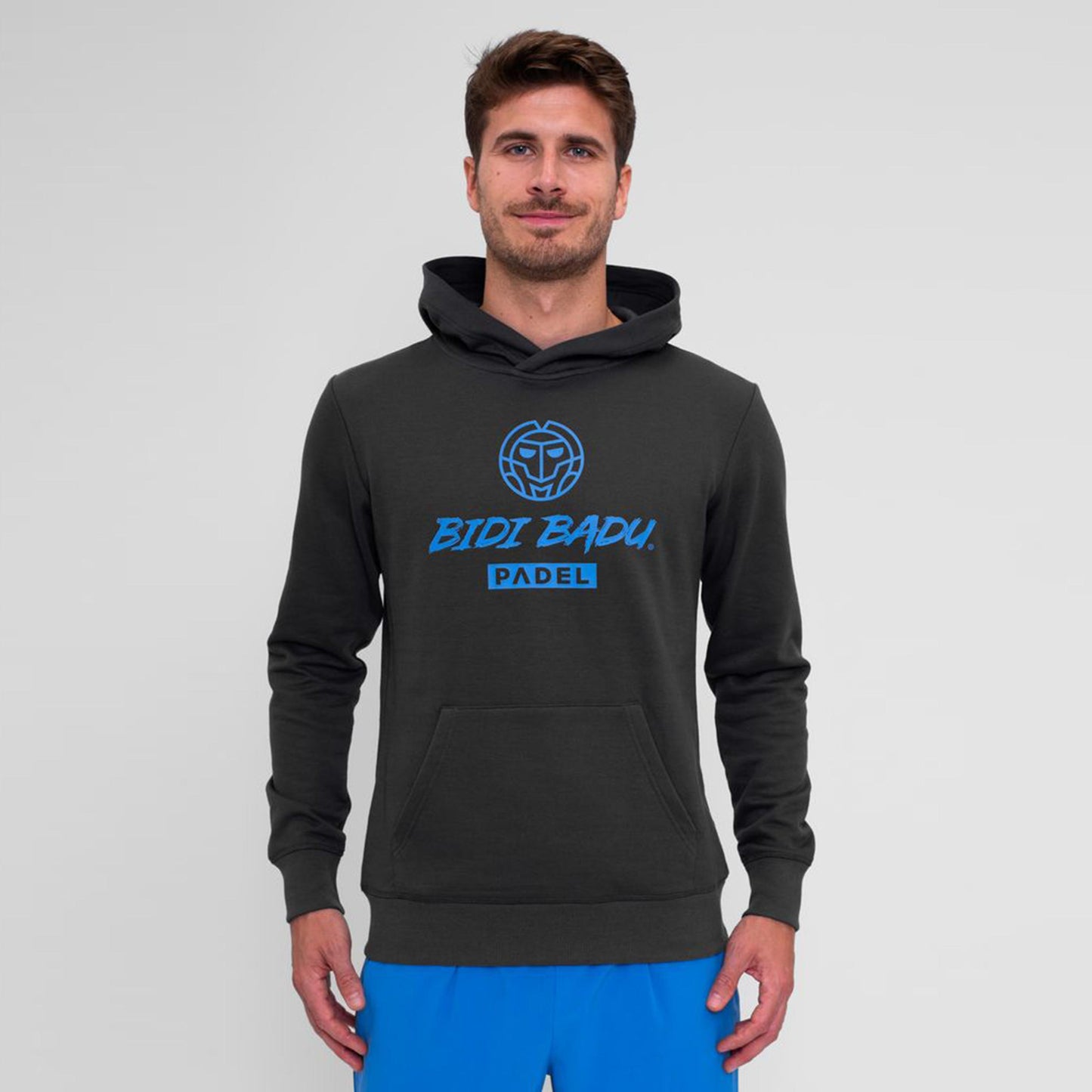 BIDI BADU Spike Logo Chill Hoody Muži-Tmavě Zelená