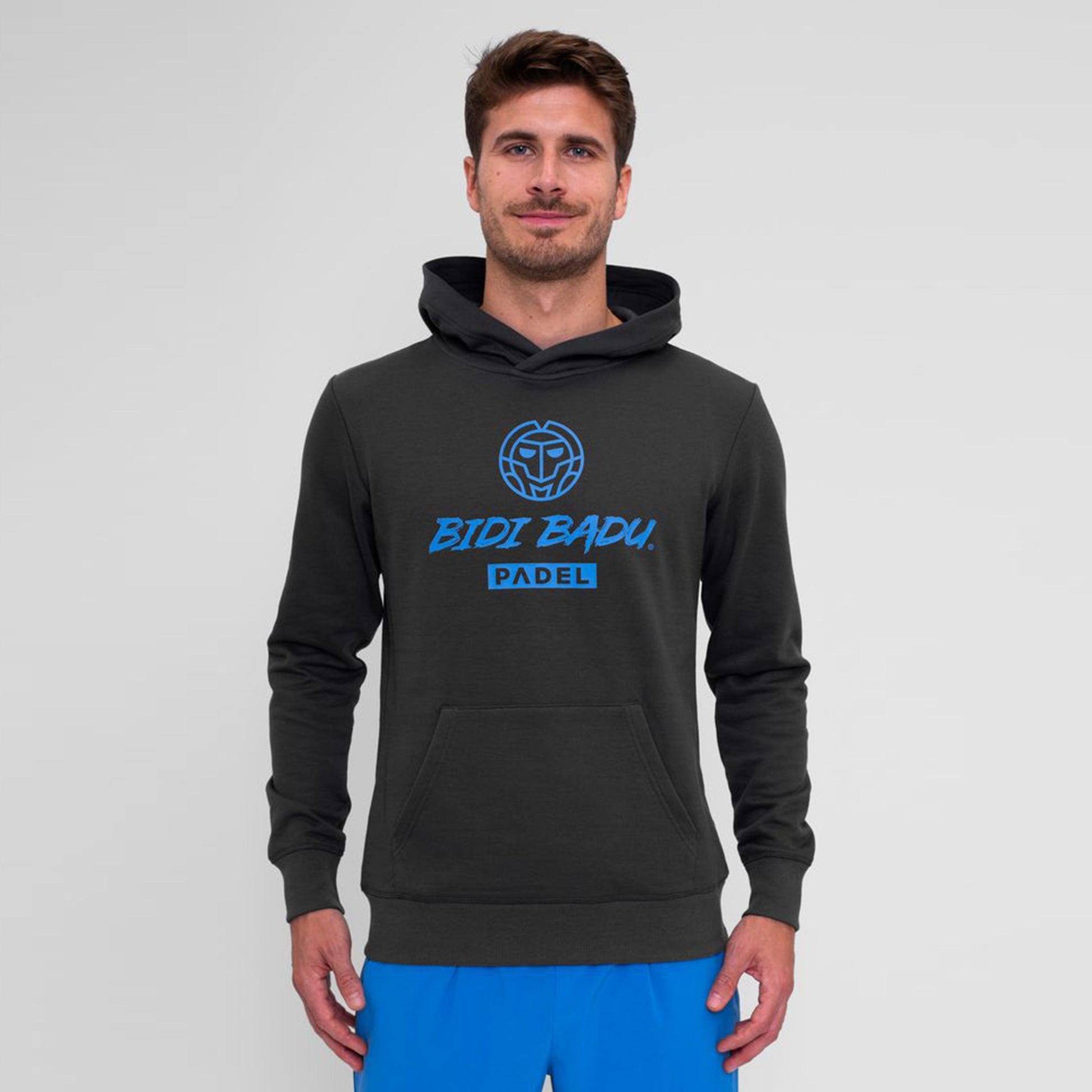 BIDI BADU Spike Logo Chill Hoody Muži-Tmavě Zelená
