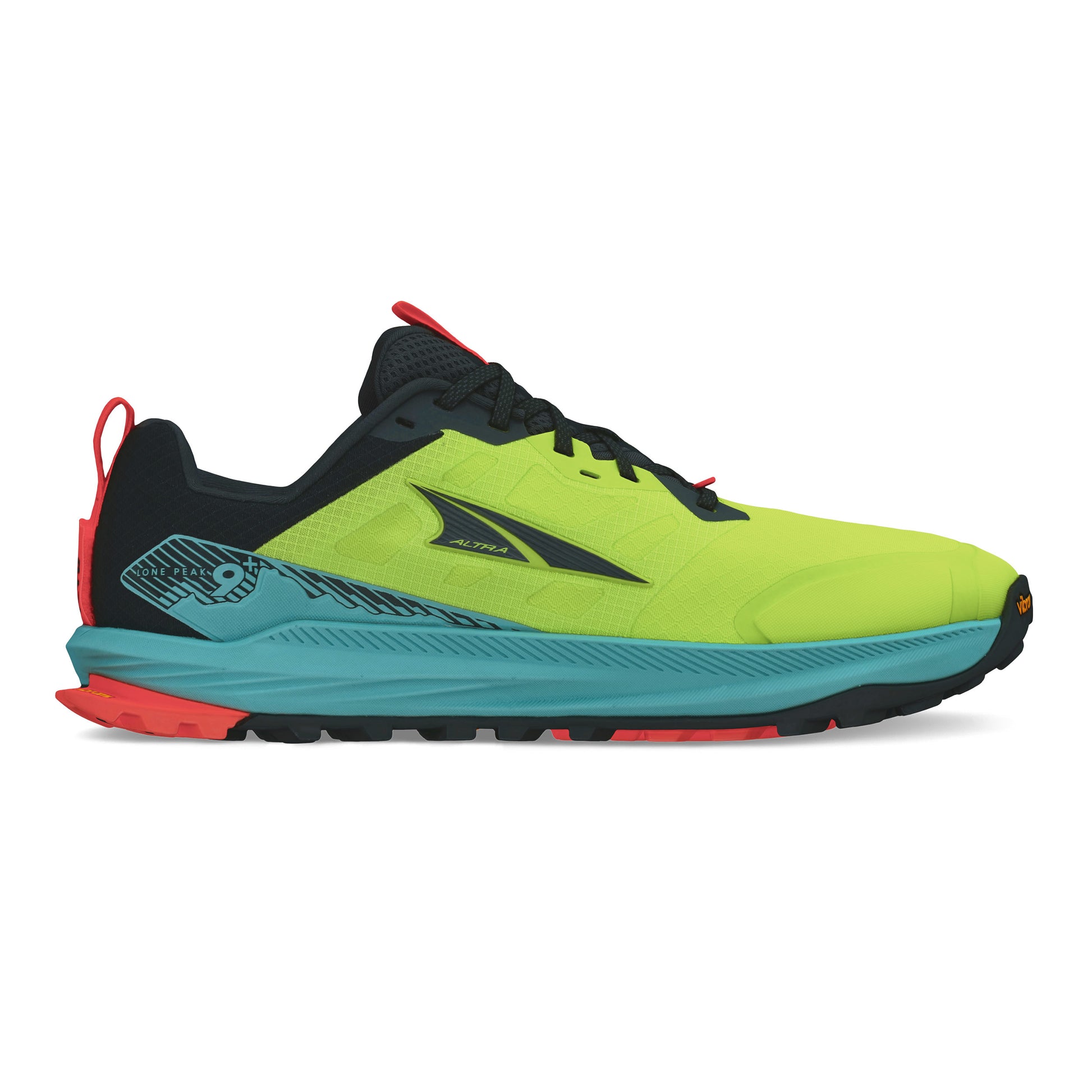 Altra Lone Peak 9+ Obuv pro měkčí povrch,žádný asfalt Muži - limetková