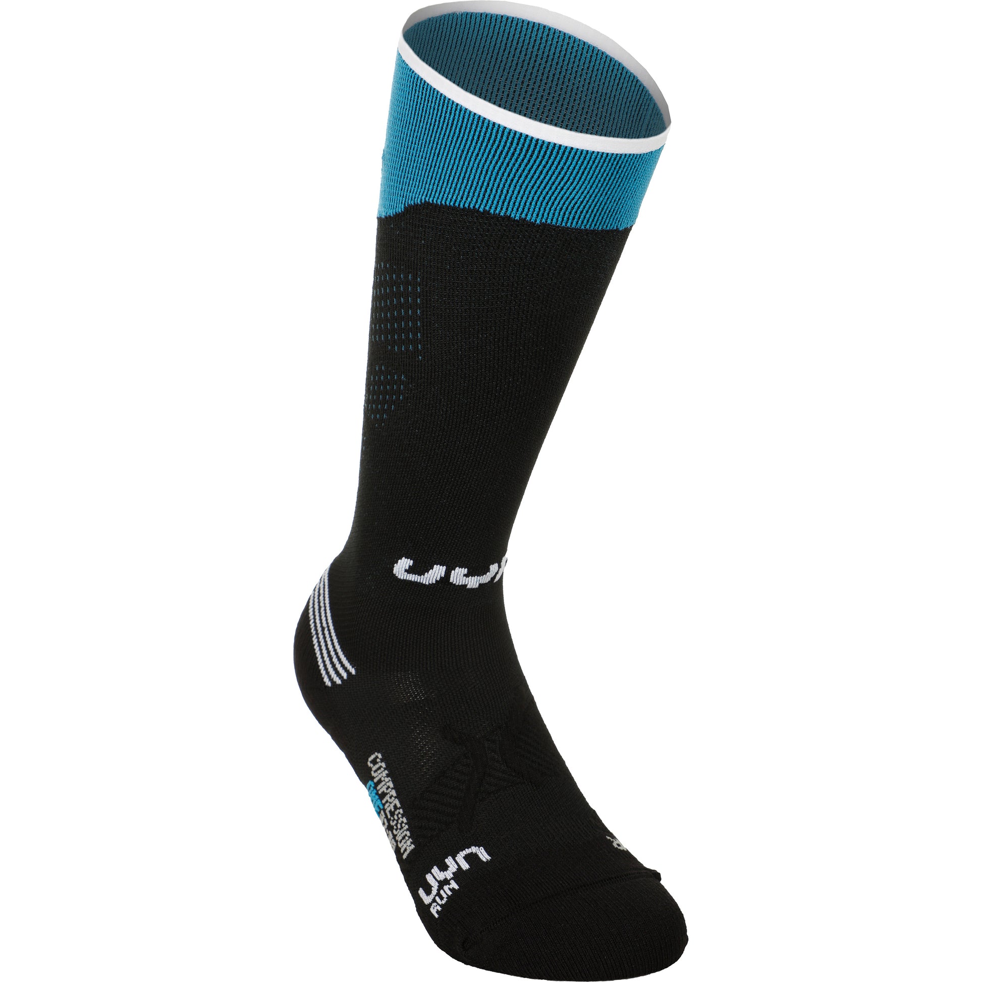 UYN Compression One Running Ponožky Dámy-Černá,Tyrkysová