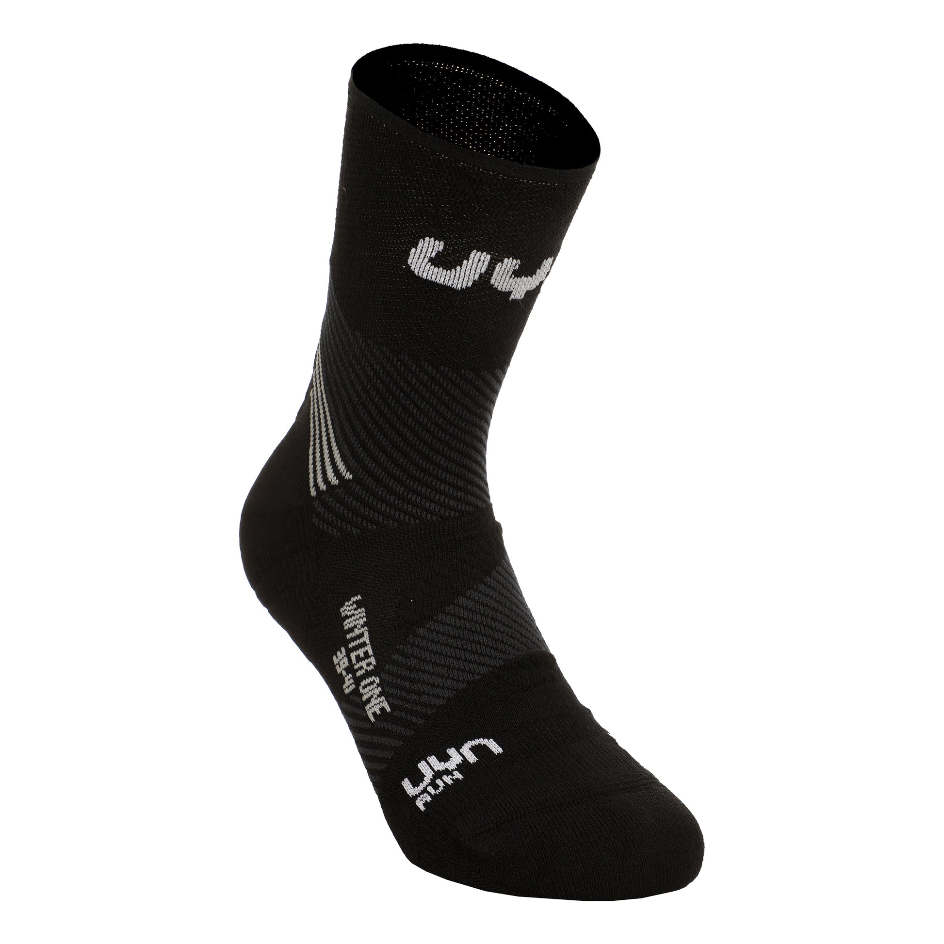 UYN Run Winter One Running Ponožky Muži-Černá,Bílá