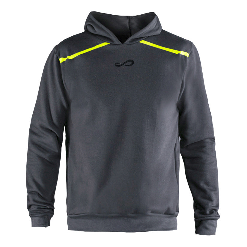 Endless Rush Hoody Muži - tmavě šedá, neonově žlutá