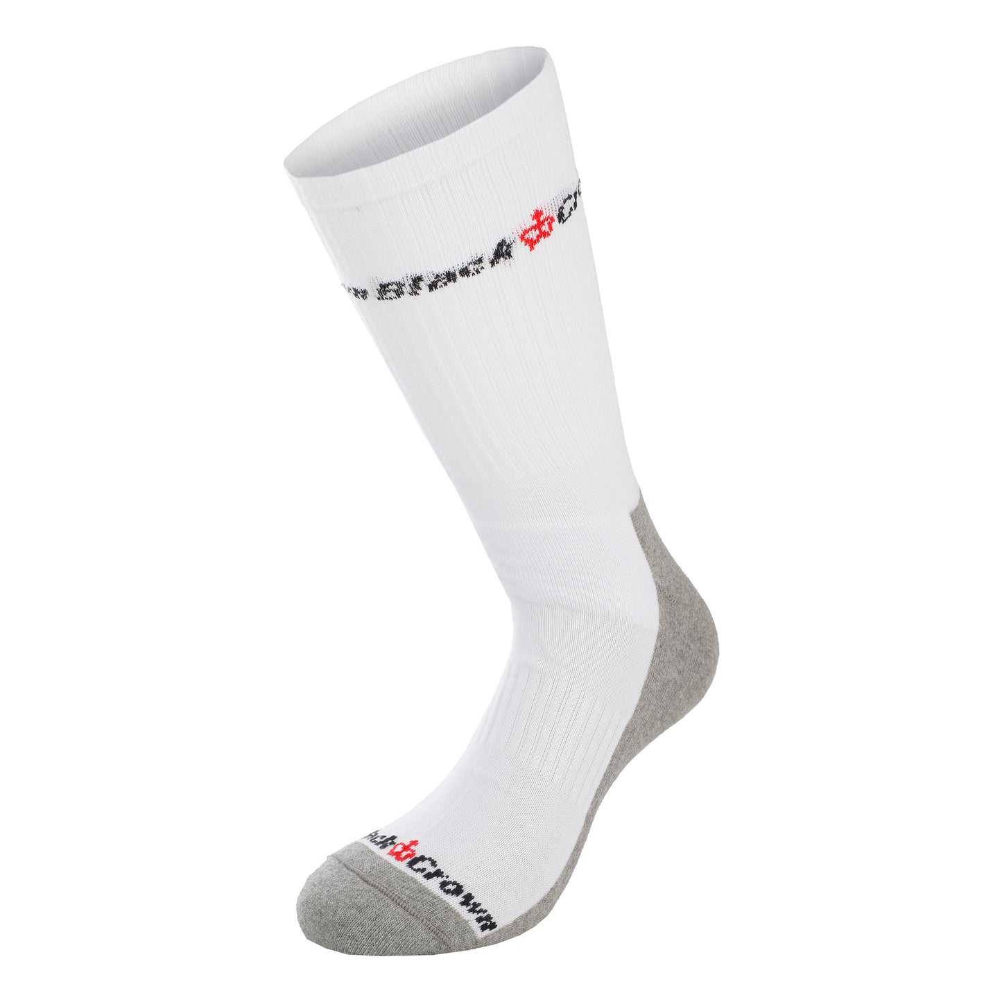 Black Crown Sportovní ponožky Unisex - bílá, šedá