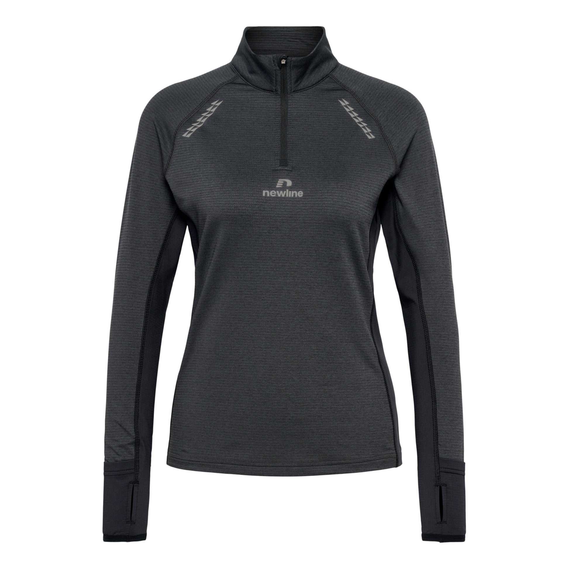 Newline Mesa Half-Zip Běžecký Top Dámy-Černá