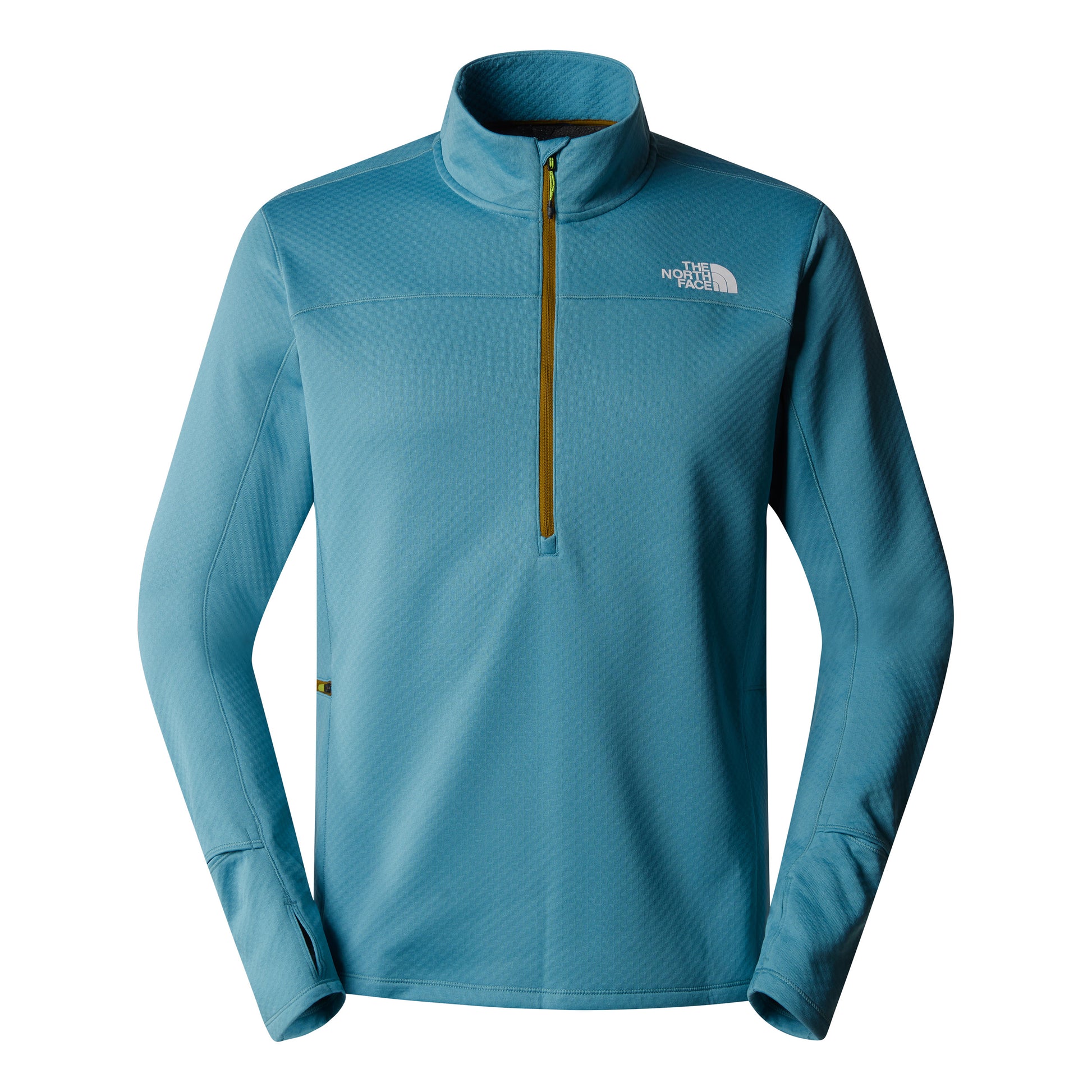The North Face Winter Warm Pro 1/4 Zip Běžecké tričko Muži - blaugrau,