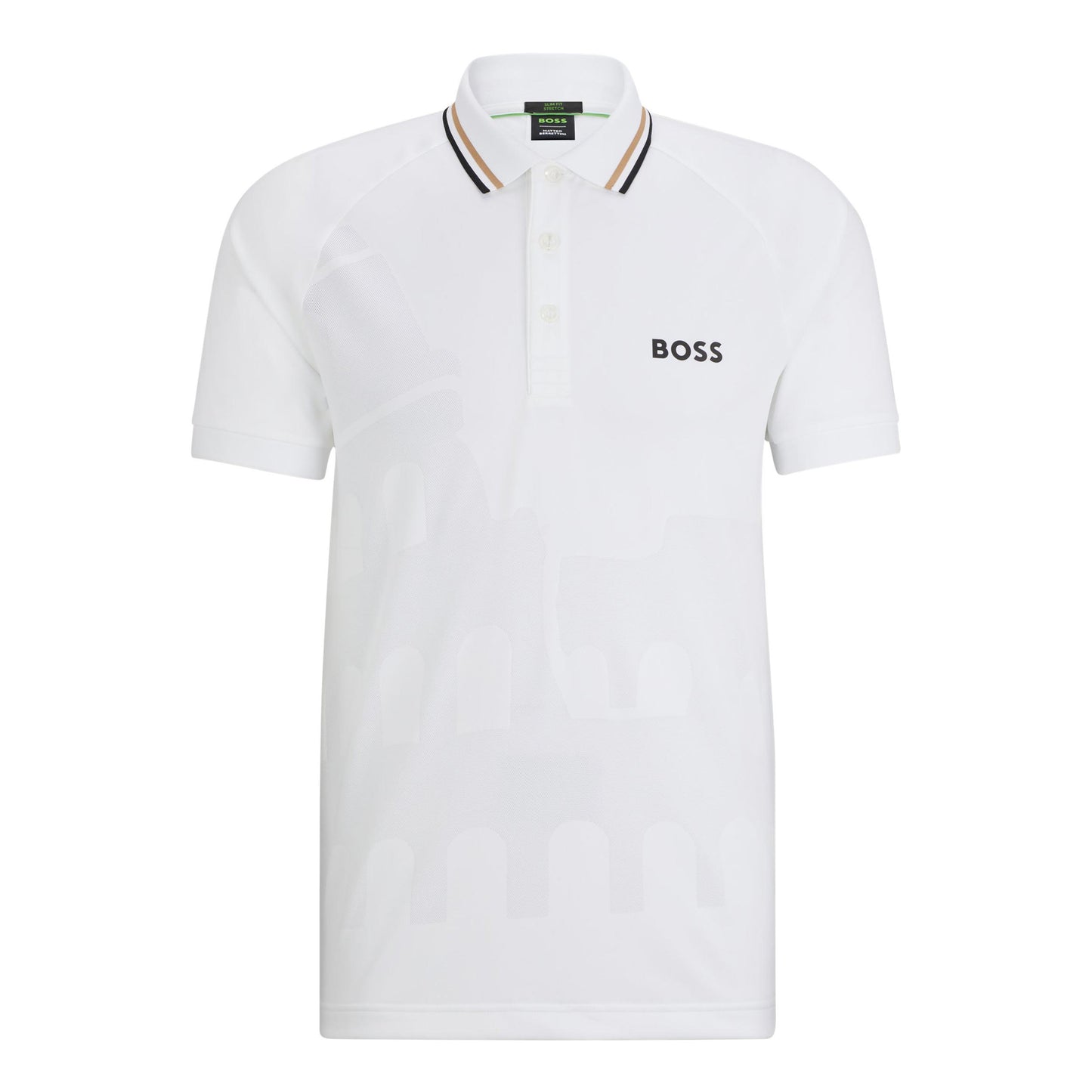 BOSS Patteo MB 14 Pólo Muži-Bílá
