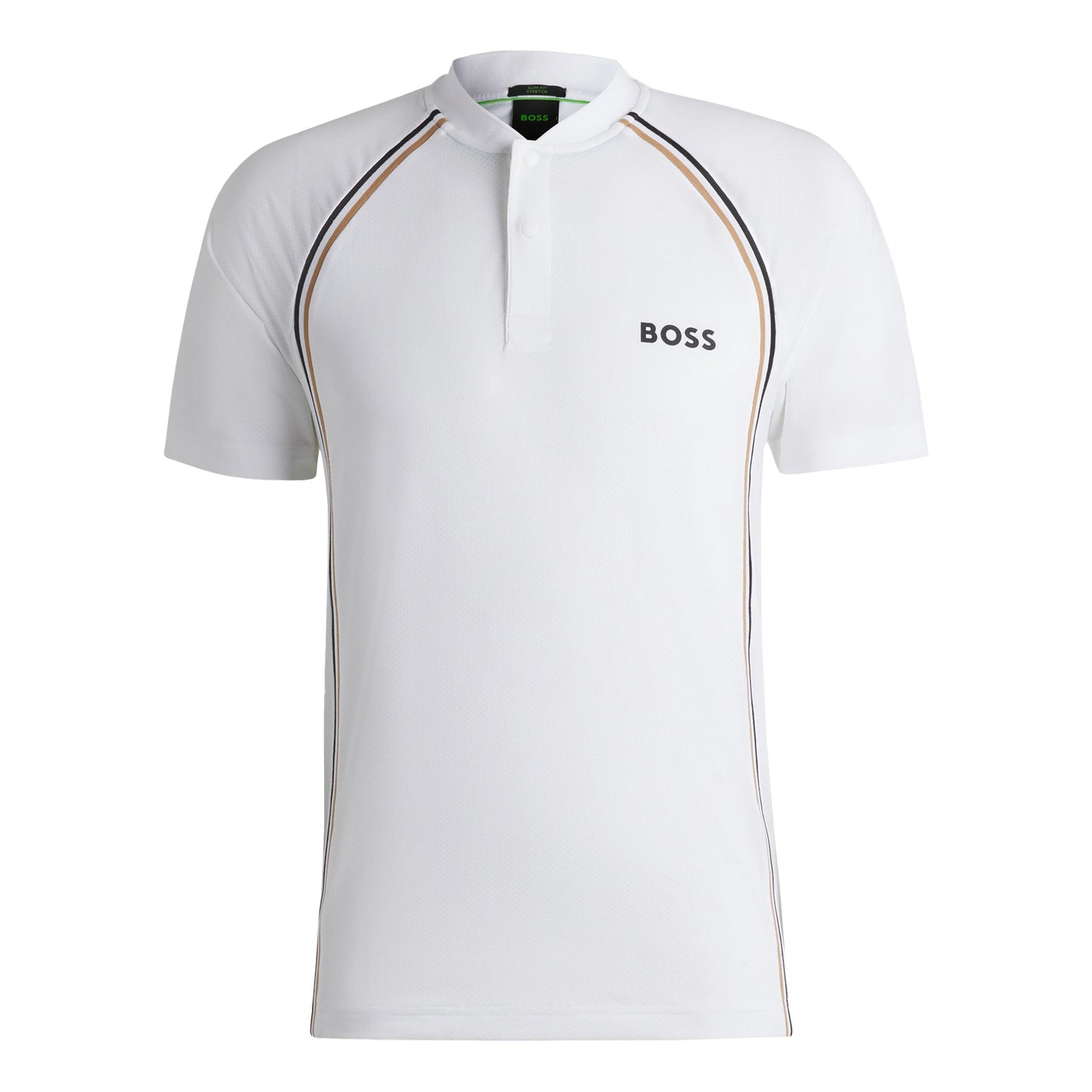 BOSS Pariq TOC Mesh Pólo Muži-Bílá