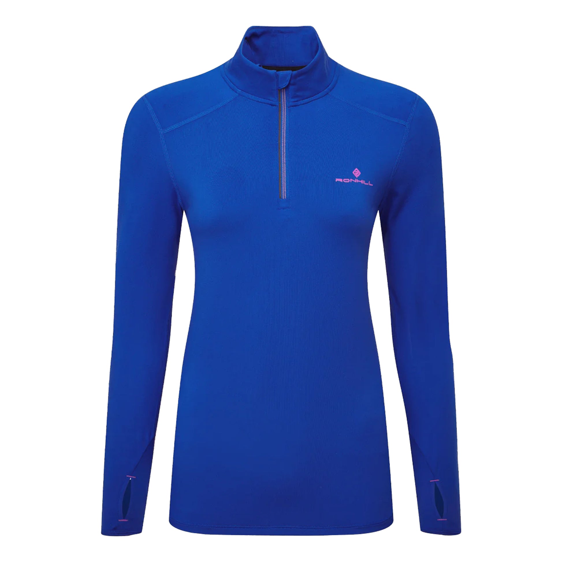 Ronhill Core Thermal 1/2 Zip Běžecké Tričko Dámy-Modrá