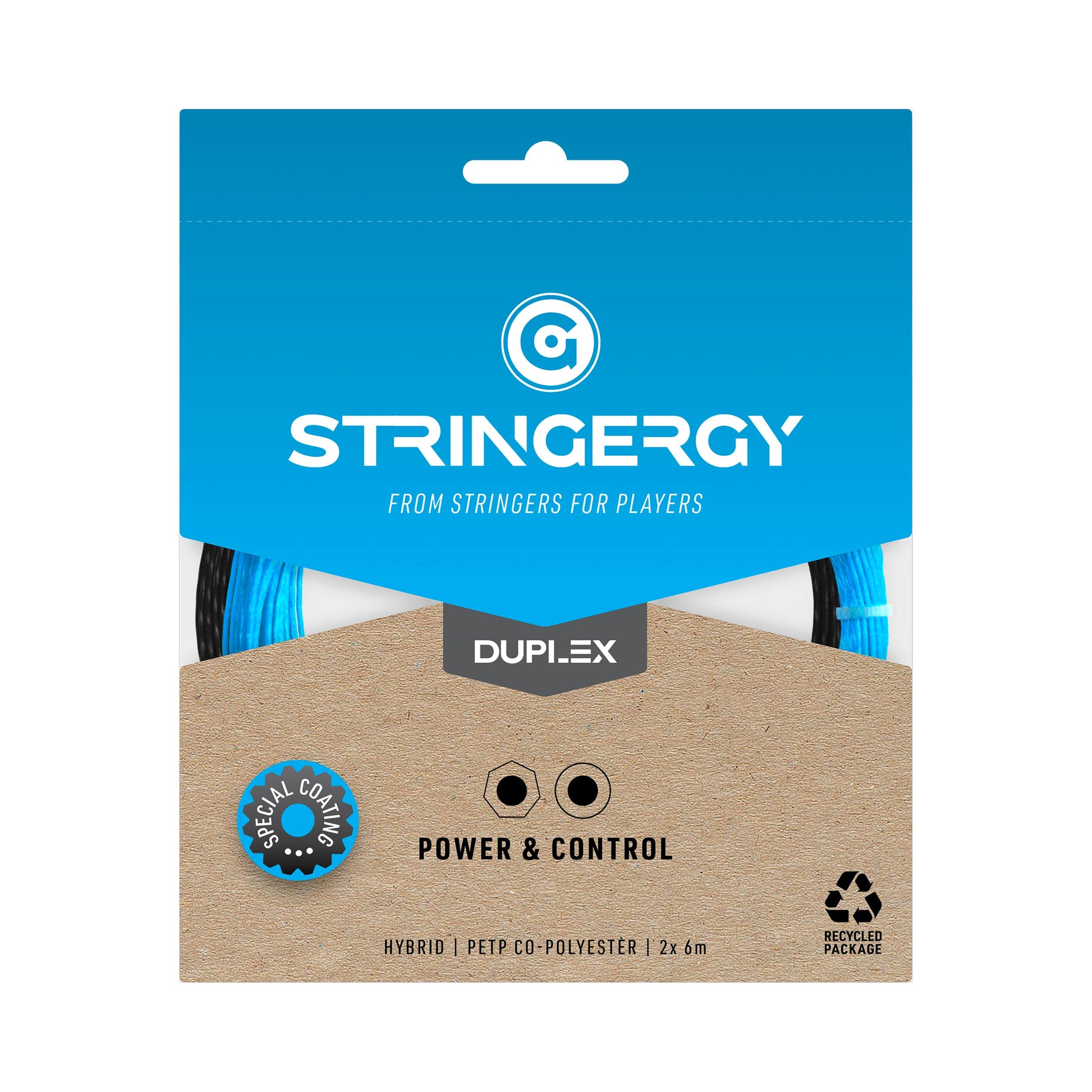 Stringergy Duplex Výpletová Sada 2x 6m-Černá,Modrá