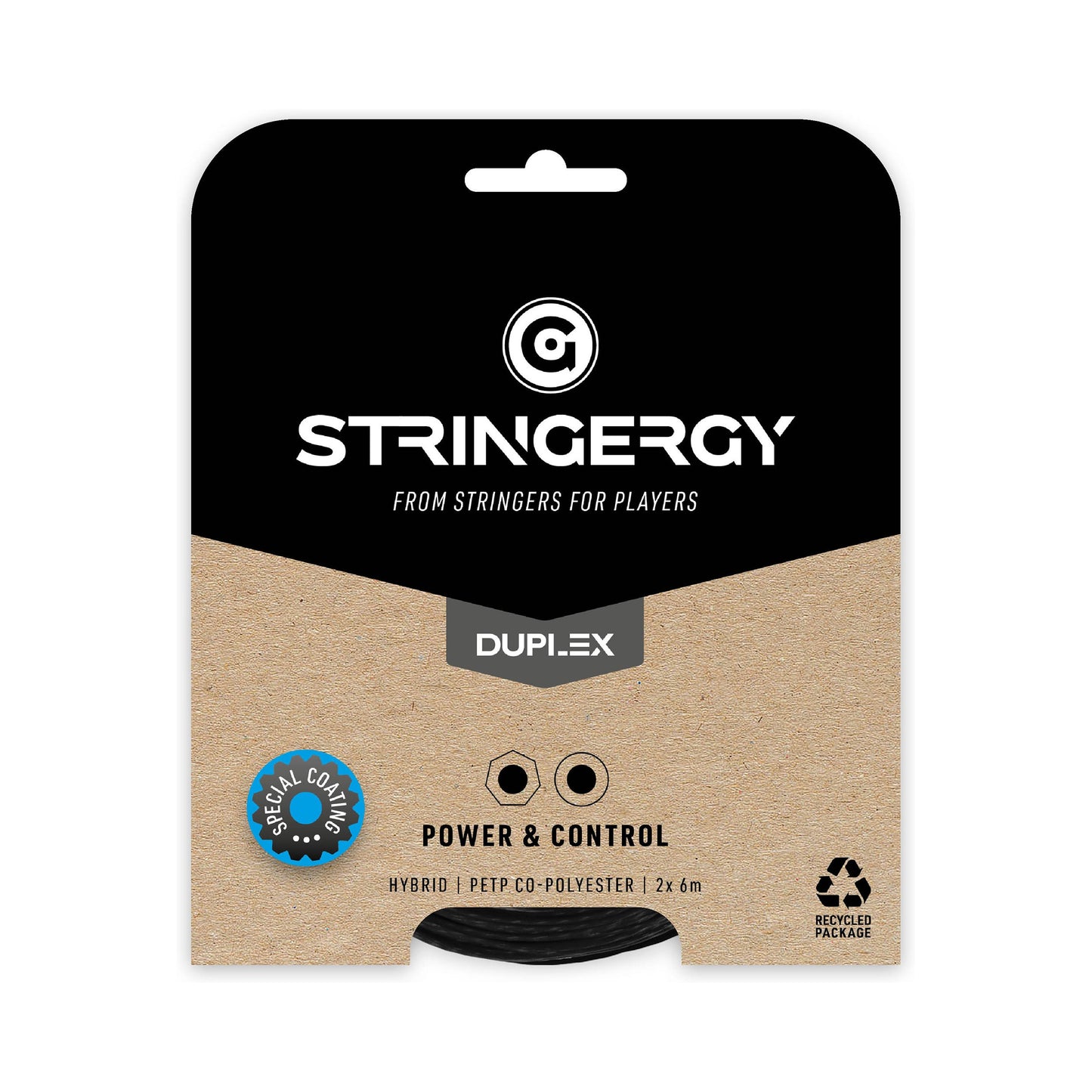 Stringergy Duplex Výpletová Sada 2x 6m-Černá,Černá