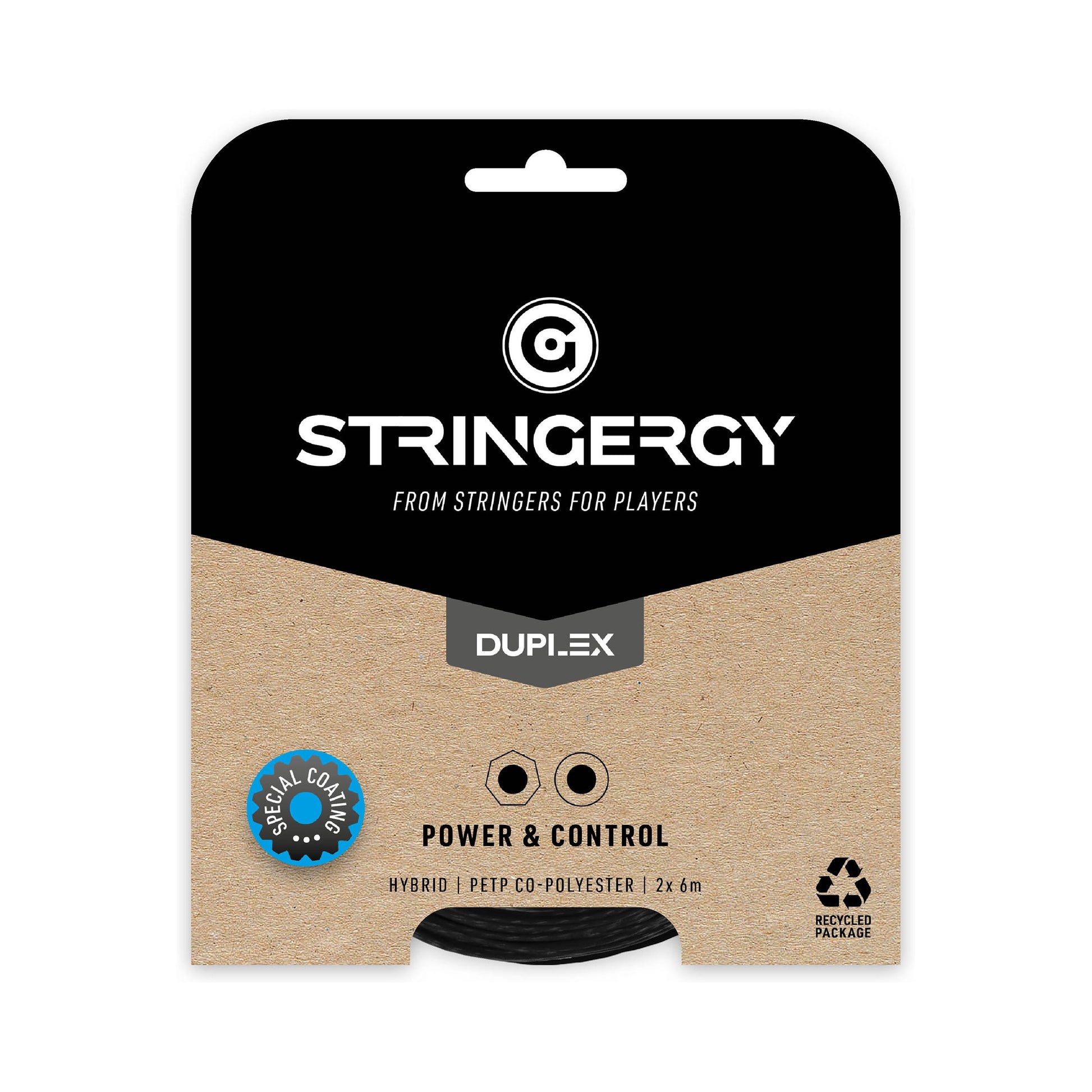 Stringergy Duplex Výpletová Sada 2x 6m-Černá,Černá