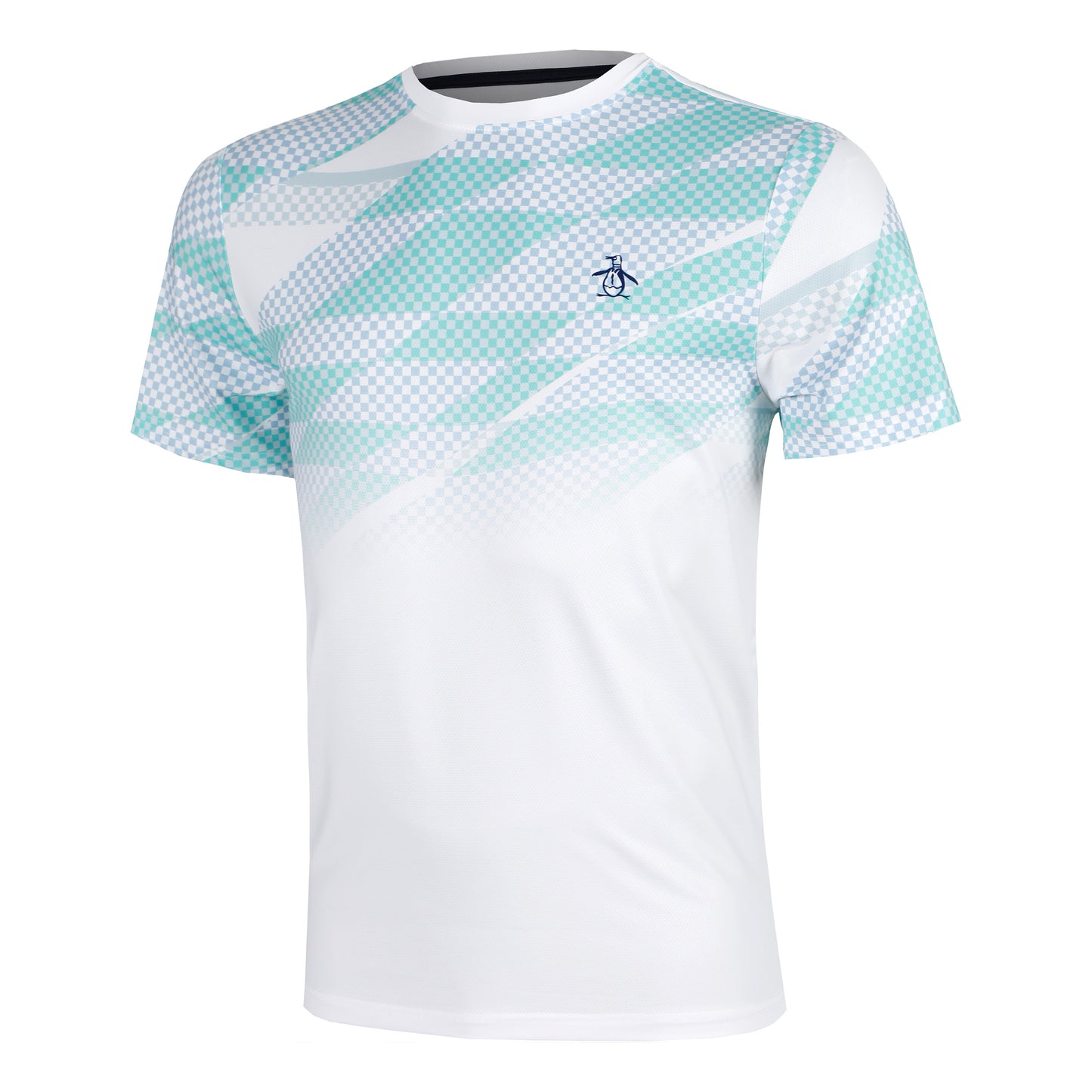 Original Penguin Performance Ombre Tennis Court Tričko Muži-Bílá
