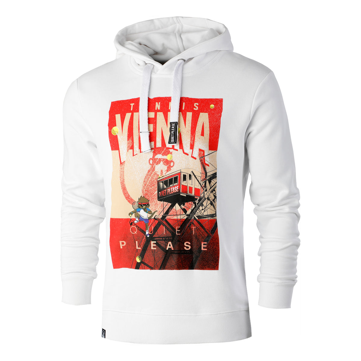 Quiet Please Vienna Hoody Muži - bílá, vícebarevné