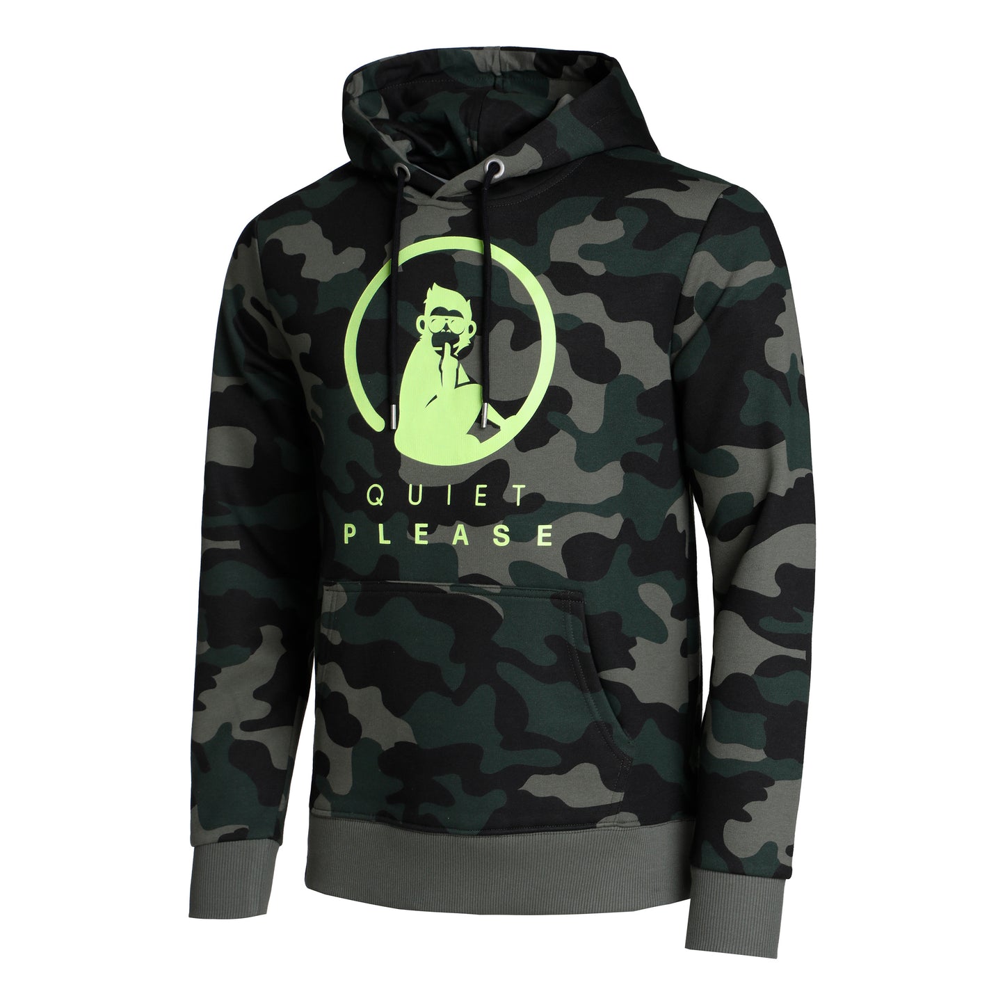 Quiet Please Advantage Logo Hoody Muži - khaki, olivová