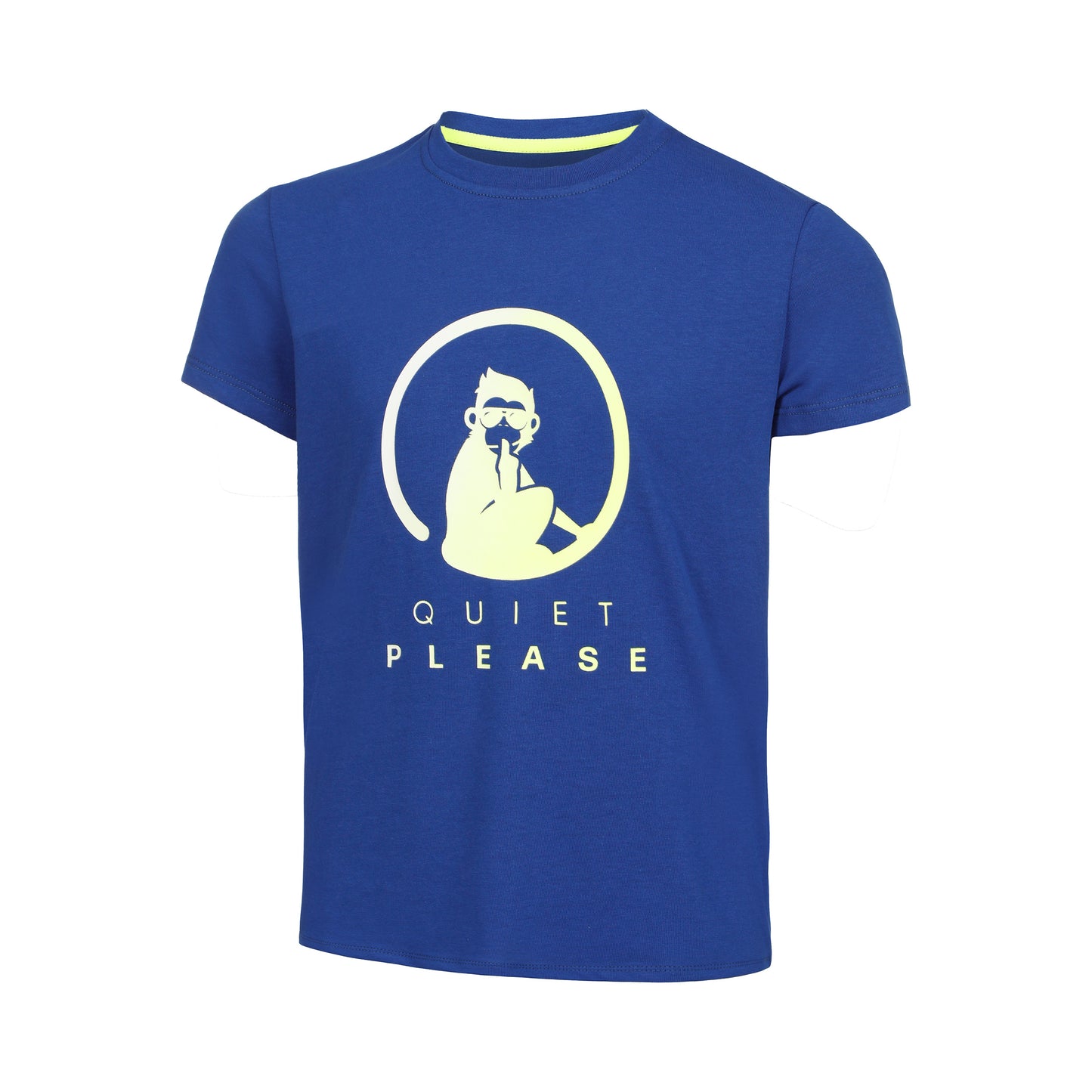 Quiet Please Advantage Logo Tričko Chlapci-Modrá,Žlutá