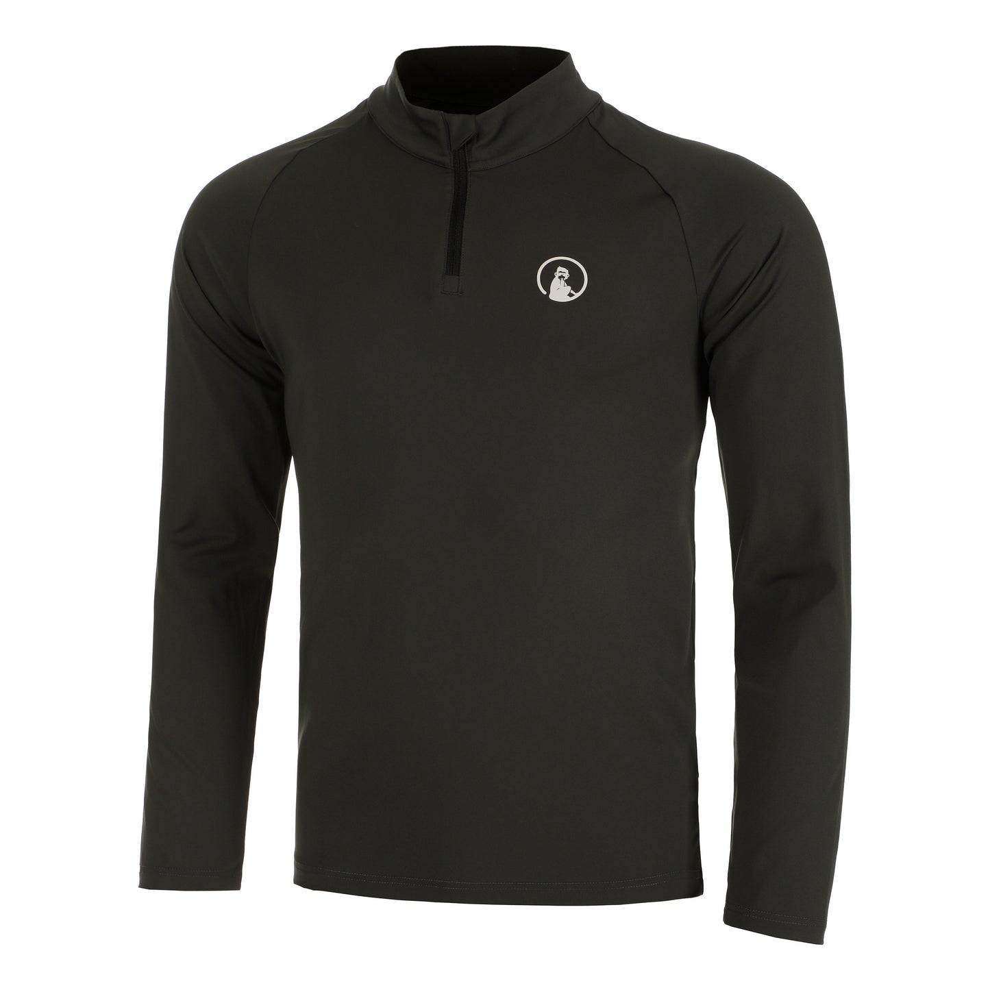 Quiet Please Big Serve 1/4 Zip S dlouhým rukávem Muži - tmavě šedá,