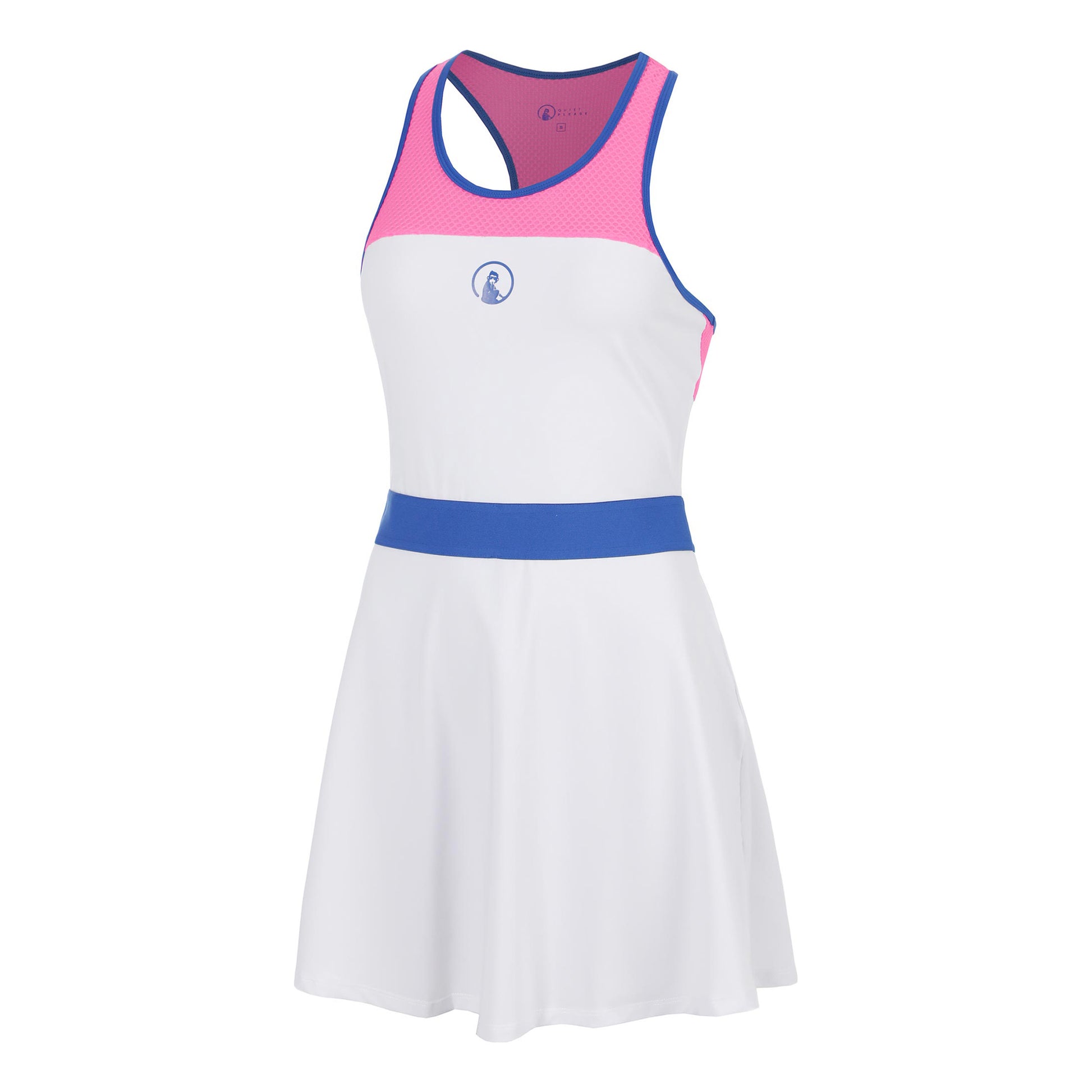 Quiet Please Racerback Šaty Dámy - bílá, modrá