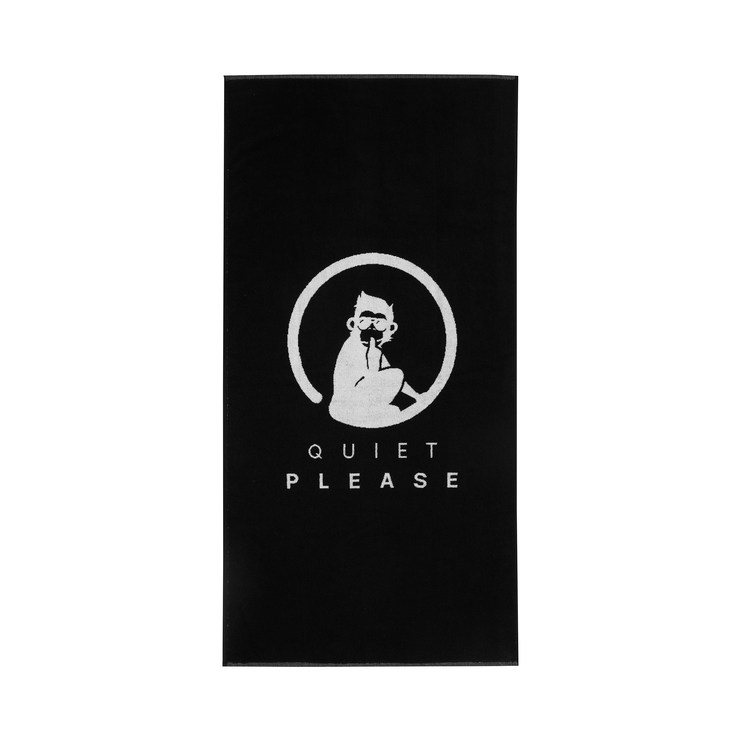 Quiet Please Performance 50x100cm Ručník-Černá,Bílá