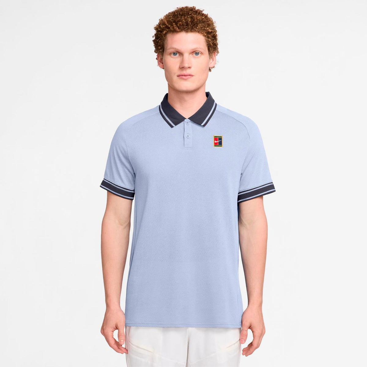 Nike Court Heritage Pólo Muži - modrošedá