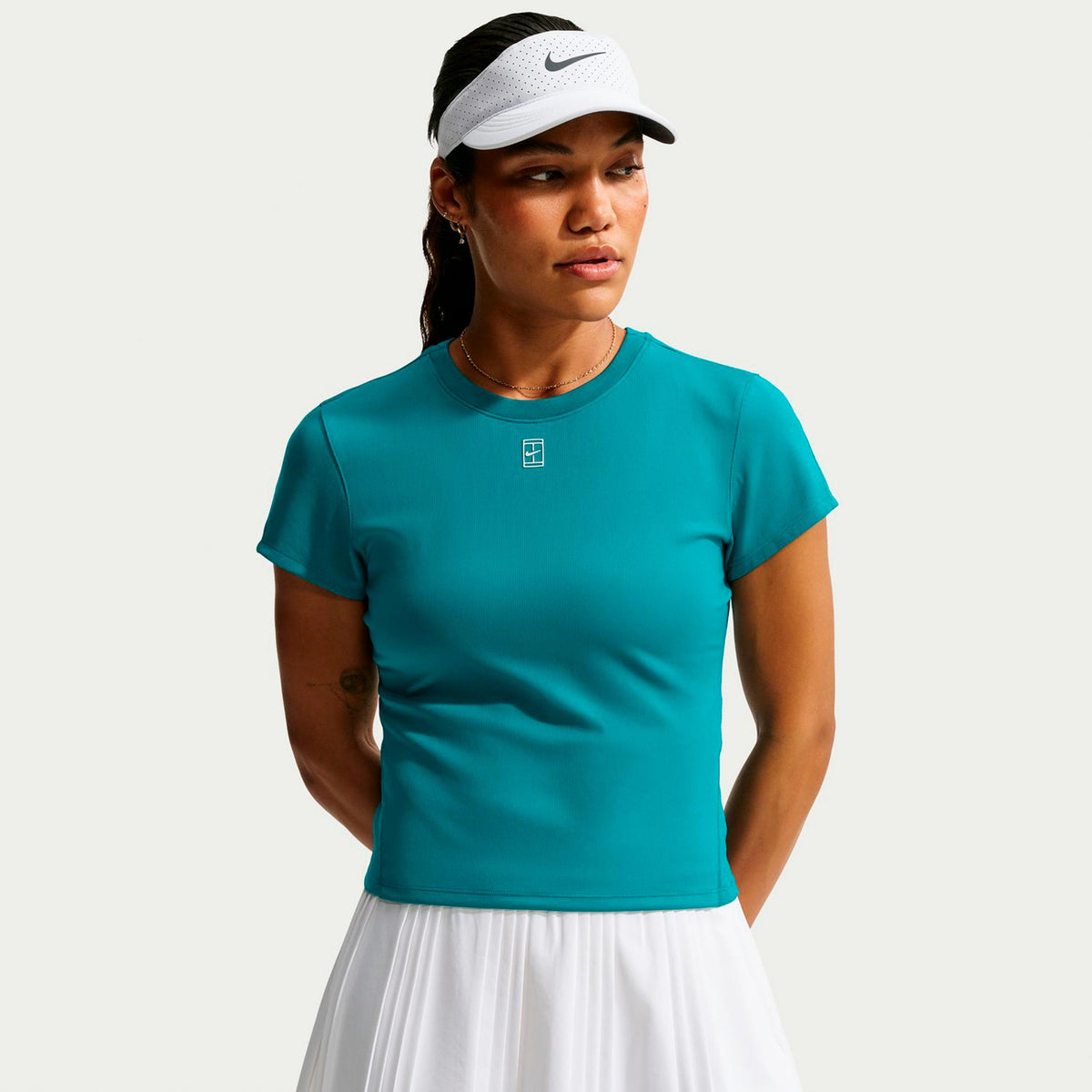 Nike Court Dri-FIT Advantage Tričko Dámy - petrolejová