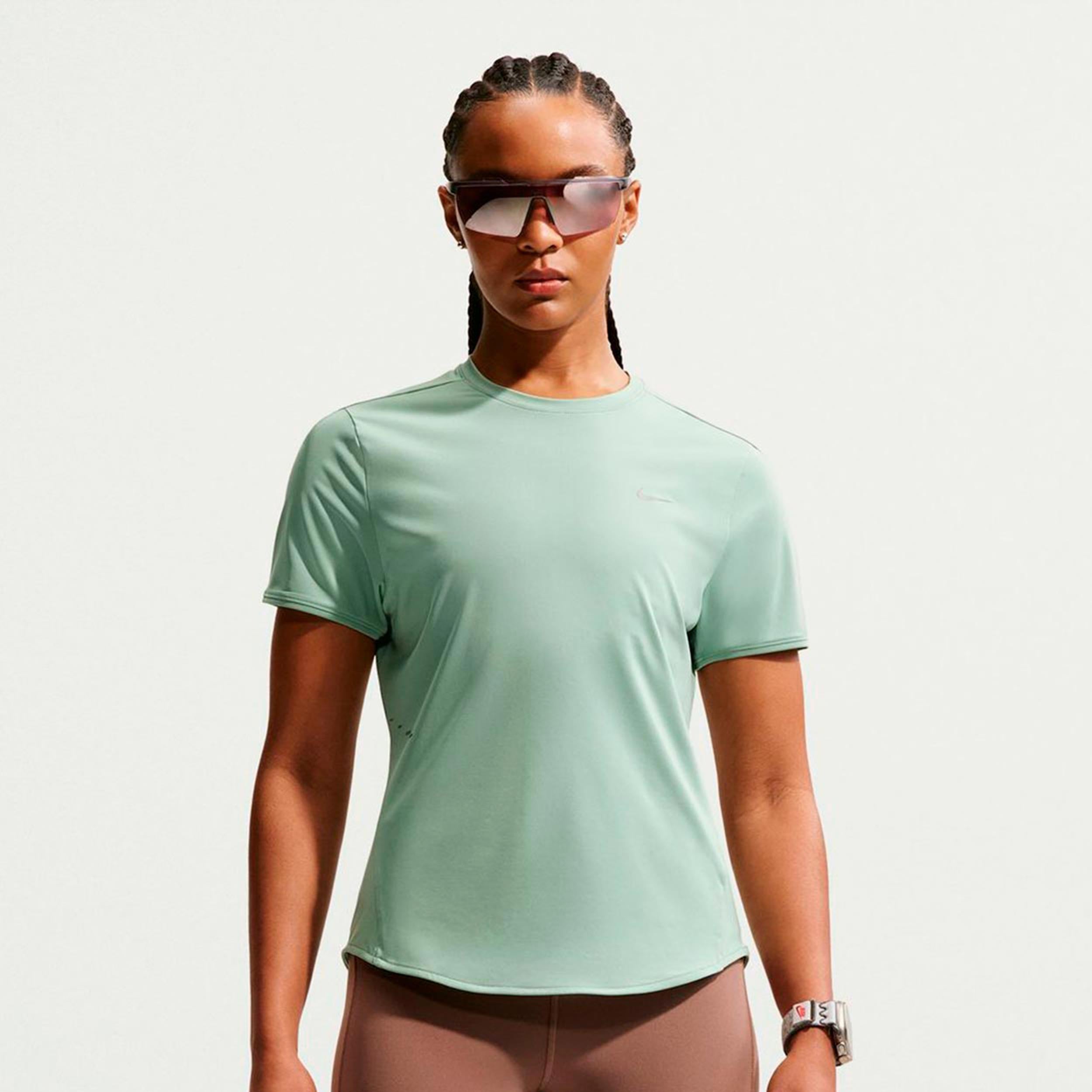 Nike Swift Běžecké tričko Dámy - světle zelená, stříbrná