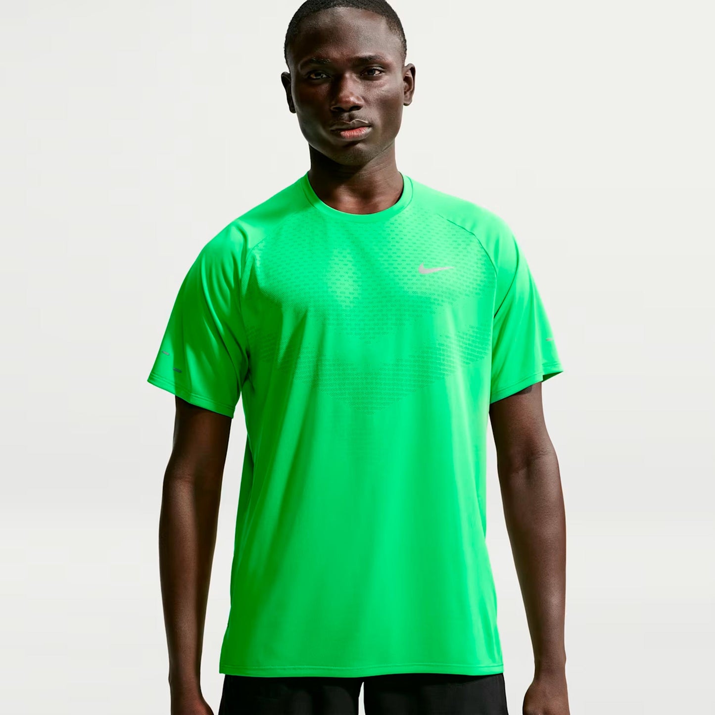 Nike Stride  Běžecké tričko Muži - zelená, stříbrná