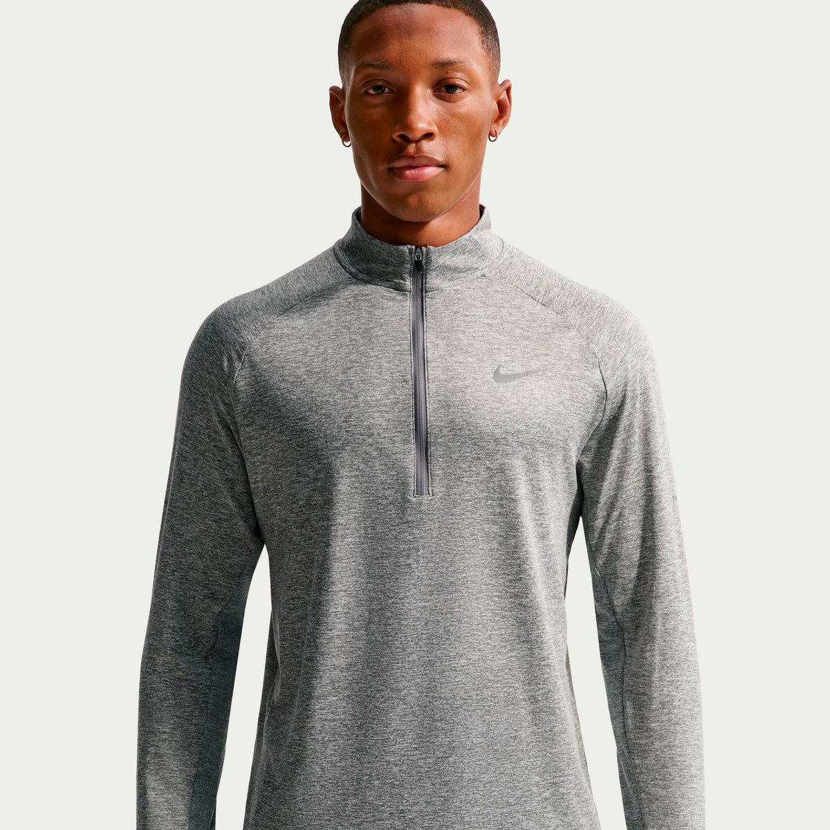Nike Stride Half-Zip  Běžecké tričko Muži - šedá, stříbrná