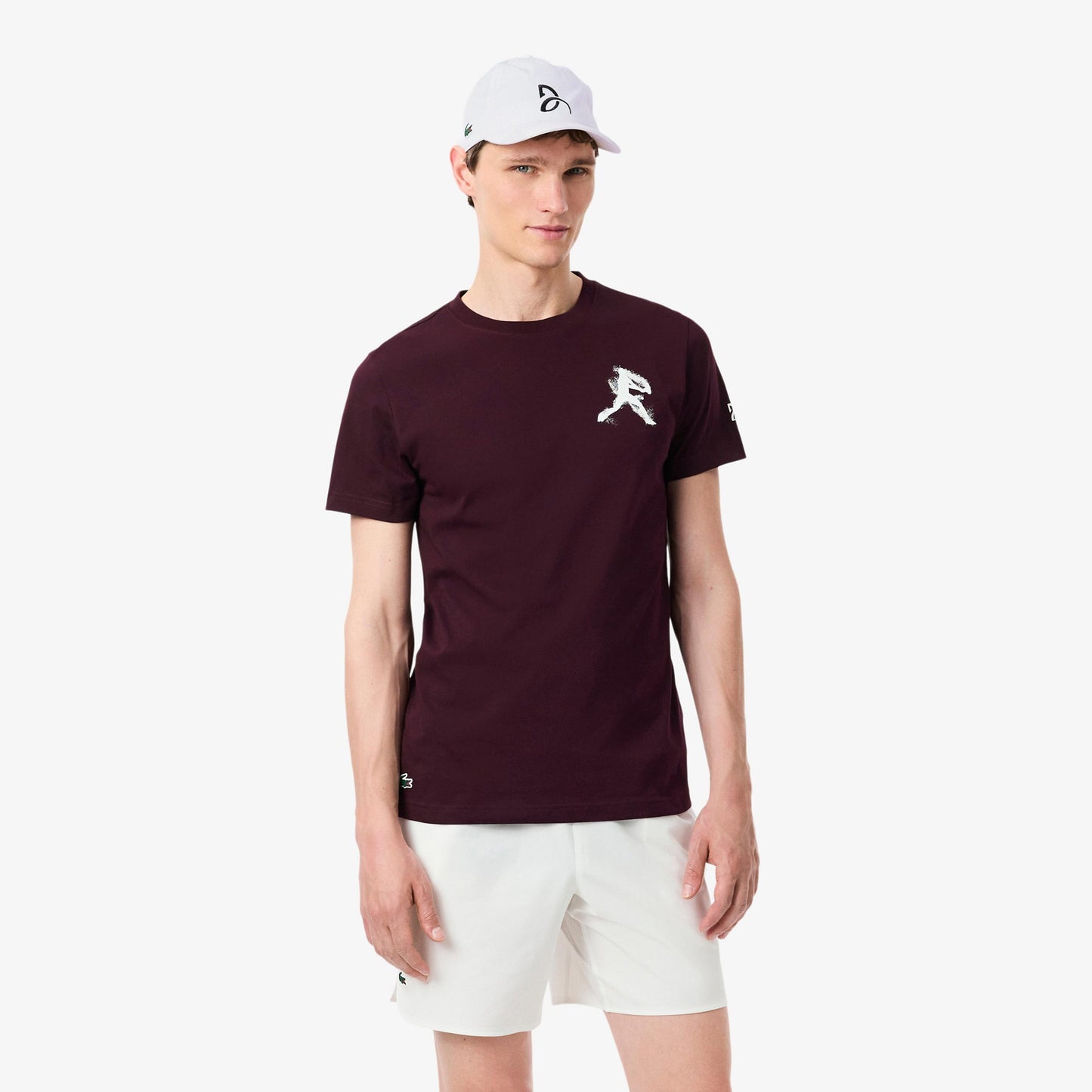 Lacoste Tričko & Cap Muži - červené víno, bílá