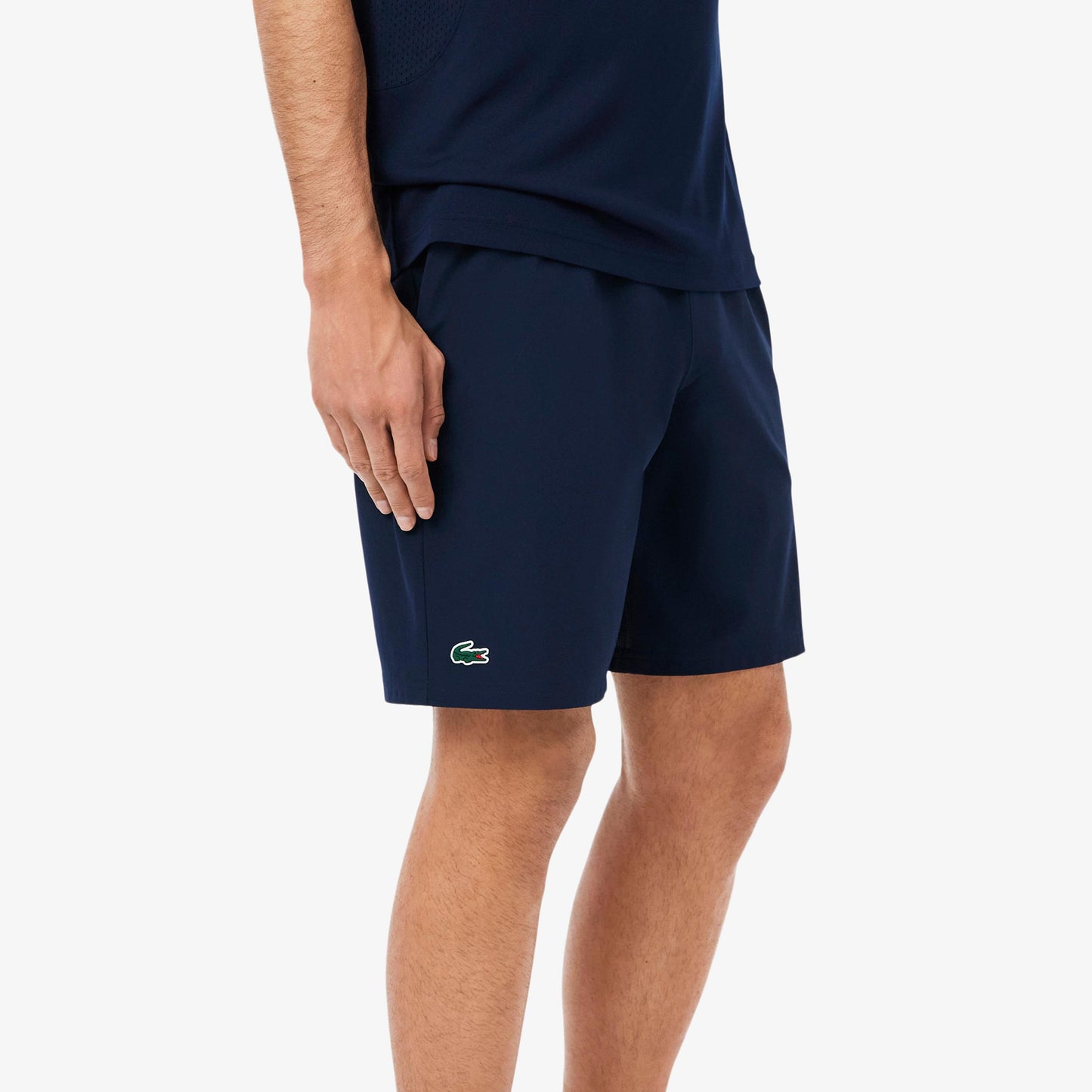 Lacoste Djokovic Šortky Muži - tmavě modrá, tmavě zelená