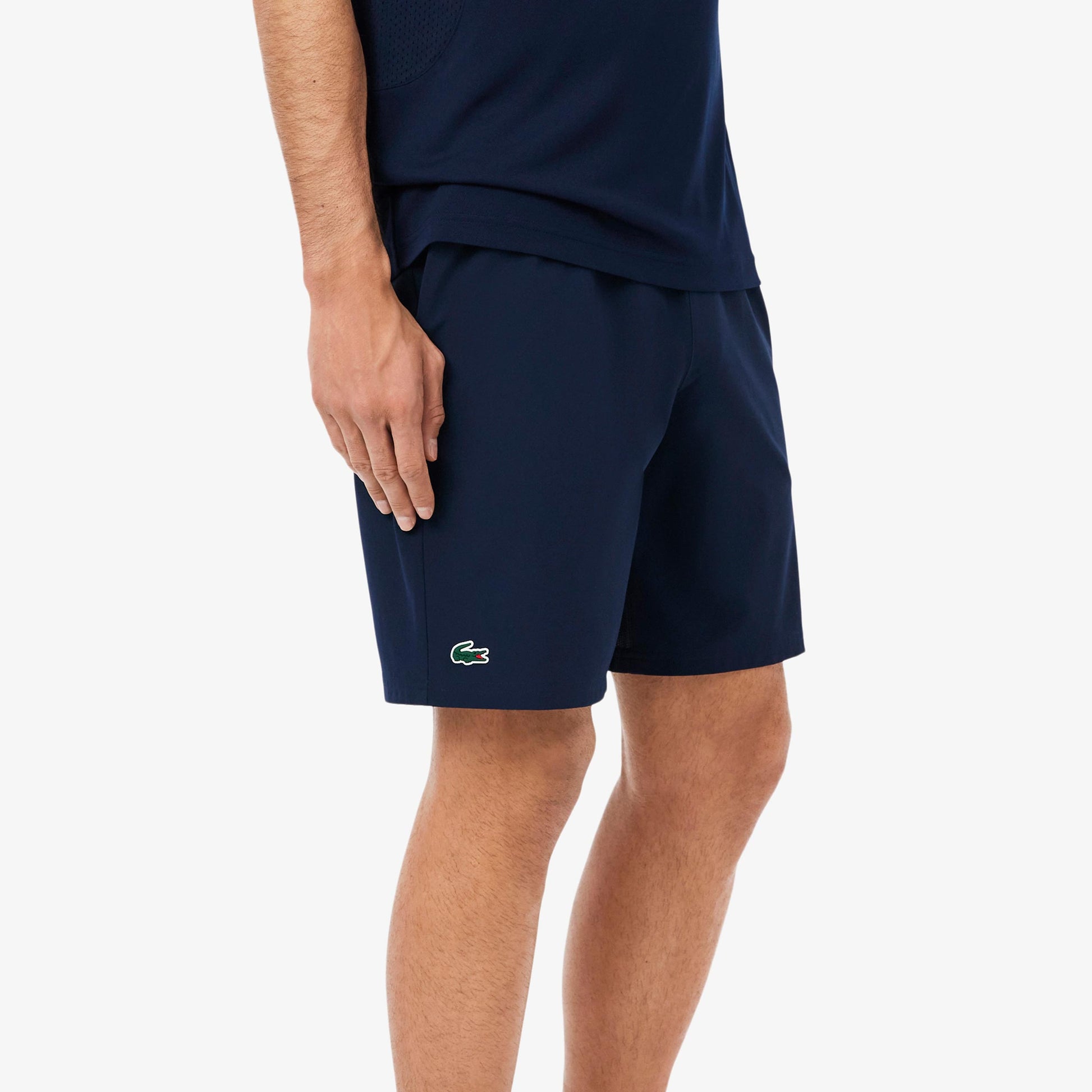 Lacoste Djokovic Šortky Muži - tmavě modrá, tmavě zelená