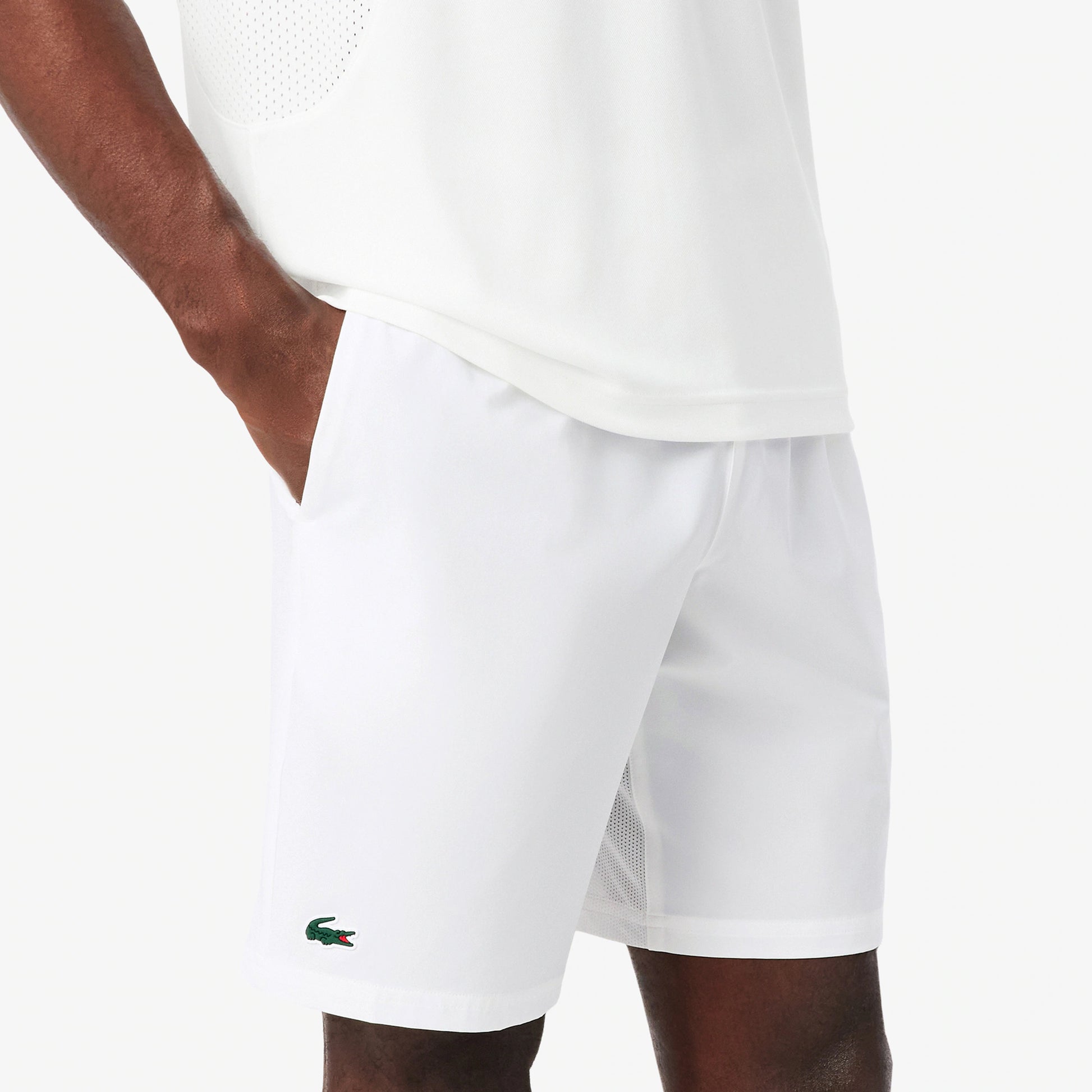 Lacoste Djokovic Šortky Muži - bílá, tmavě modrá