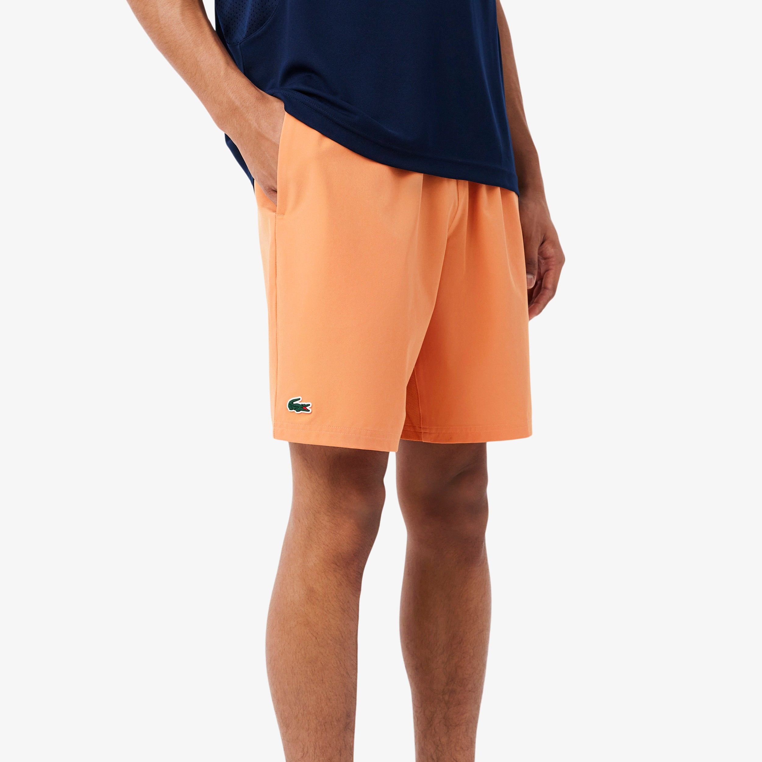 Lacoste Djokovic Šortky Muži - oranžová, bílá