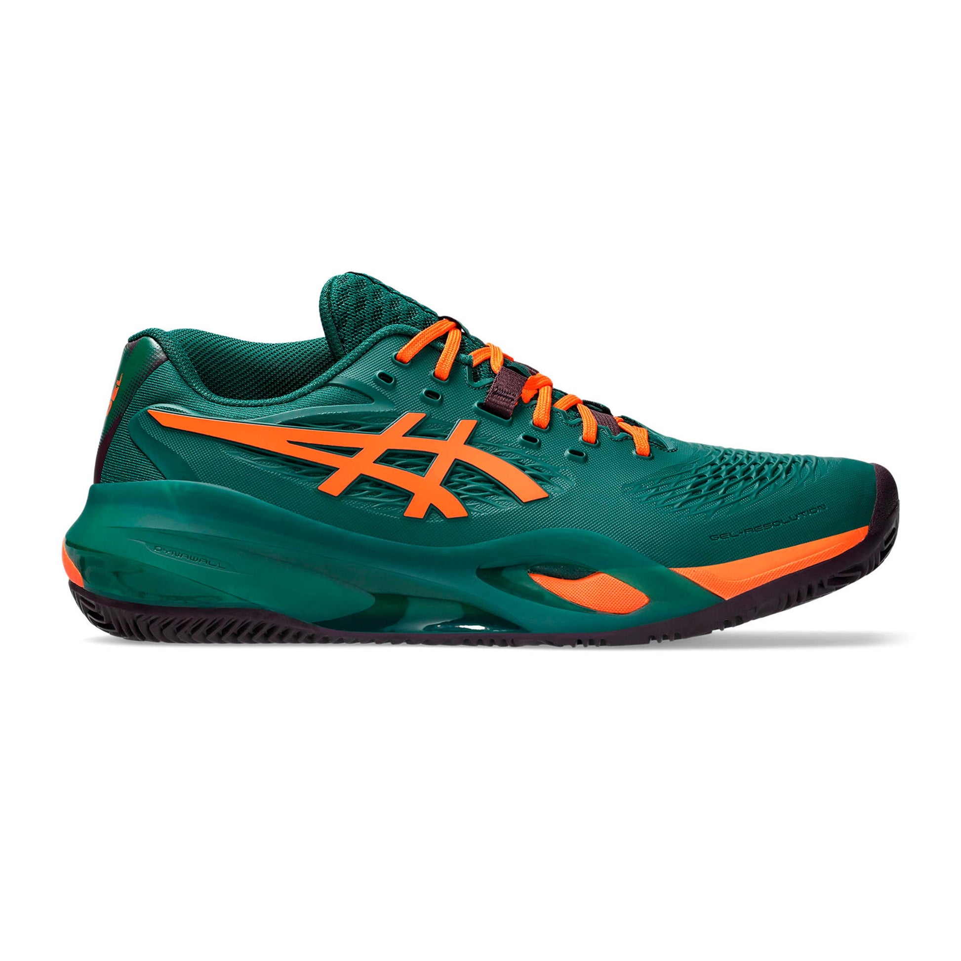 ASICS Gel-Resolution X Obuv na padel Muži - tmavě zelená, neonově oranžová