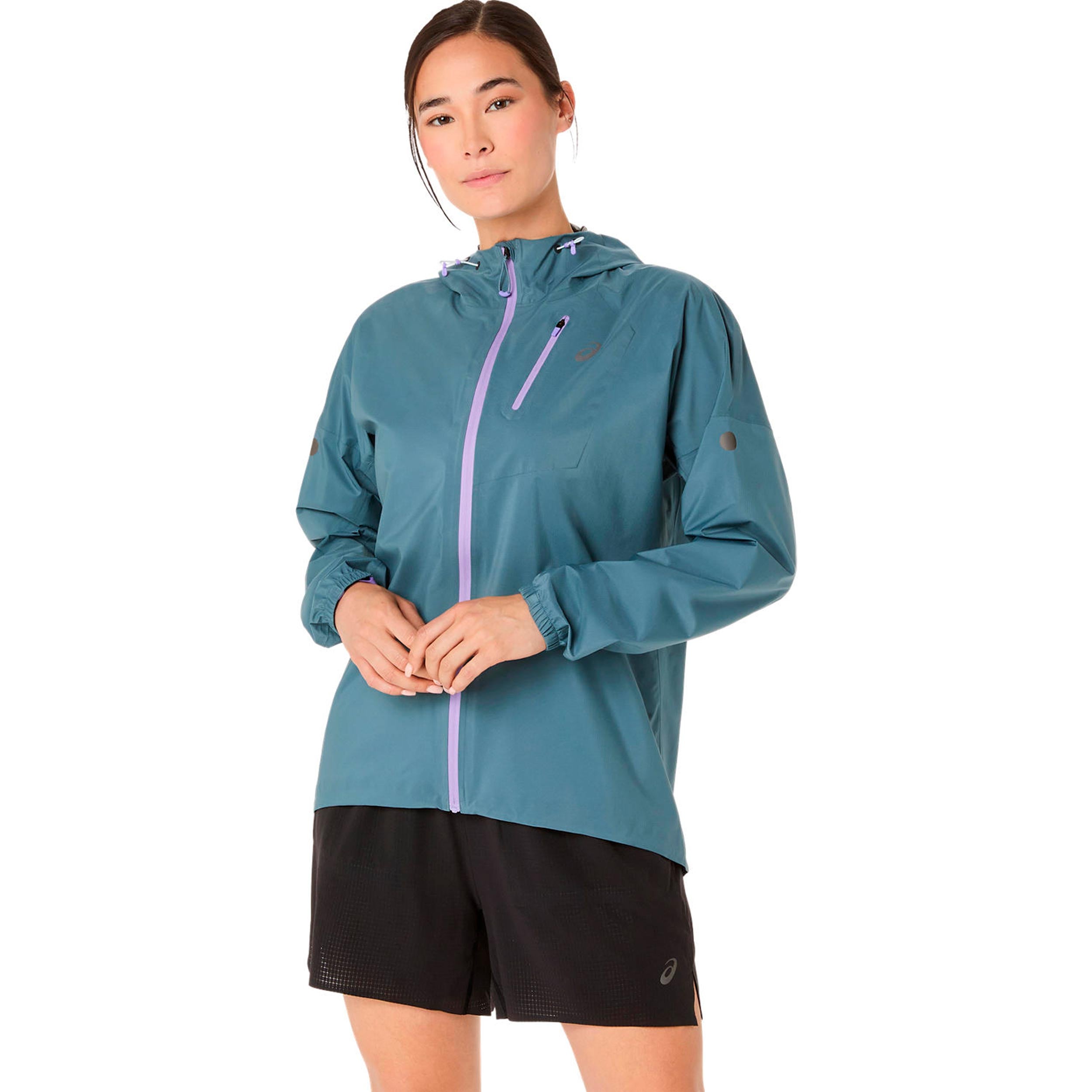 ASICS Fujitrail Elite Waterproof Běžecká bunda Dámy-šedá