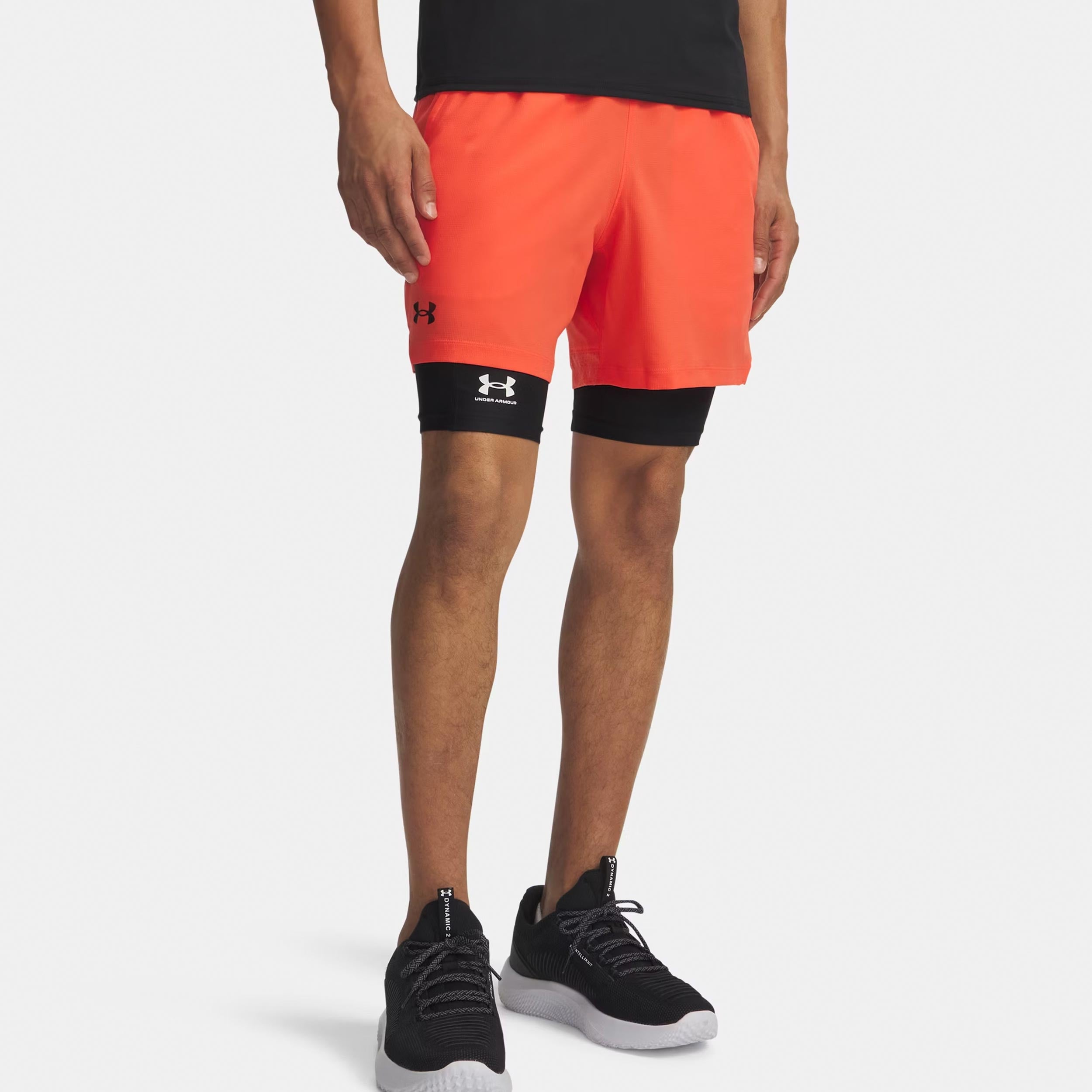 Under Armour Vansih Woven 6in Šortky Muži-červená, matně černá