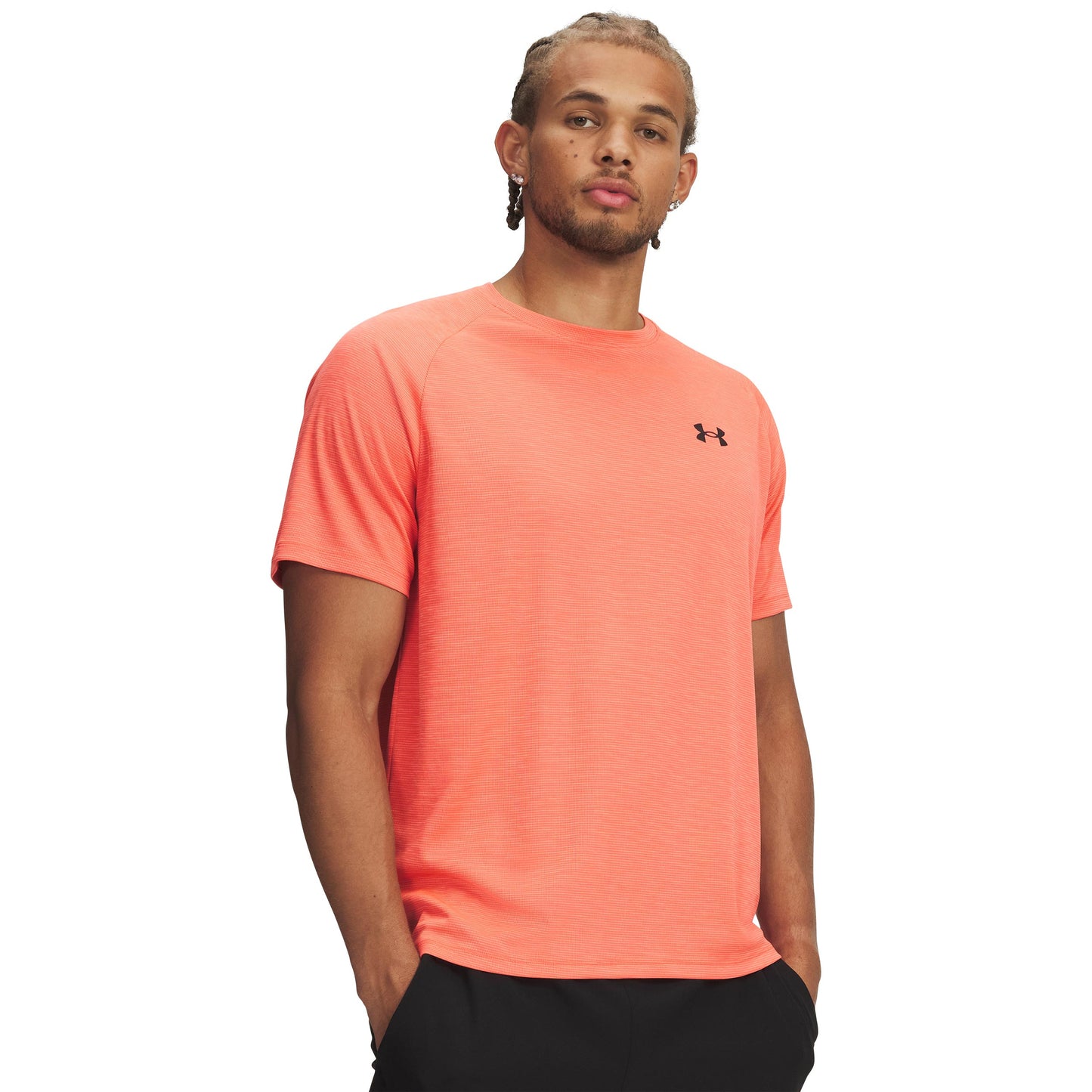 Under Armour Tech Textured Tričko Muži-červená, černá