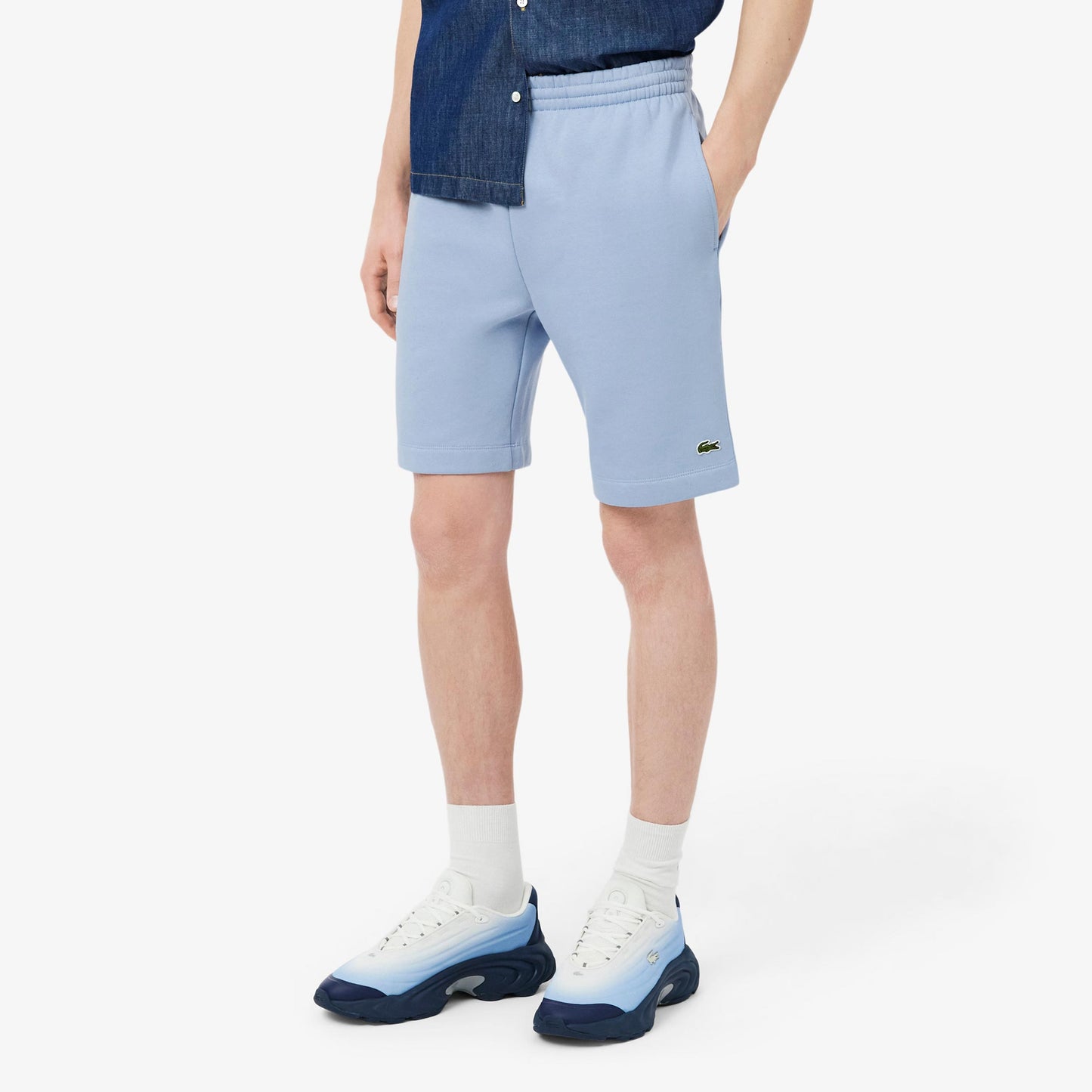 Lacoste Šortky Muži - světle modrá, zelená