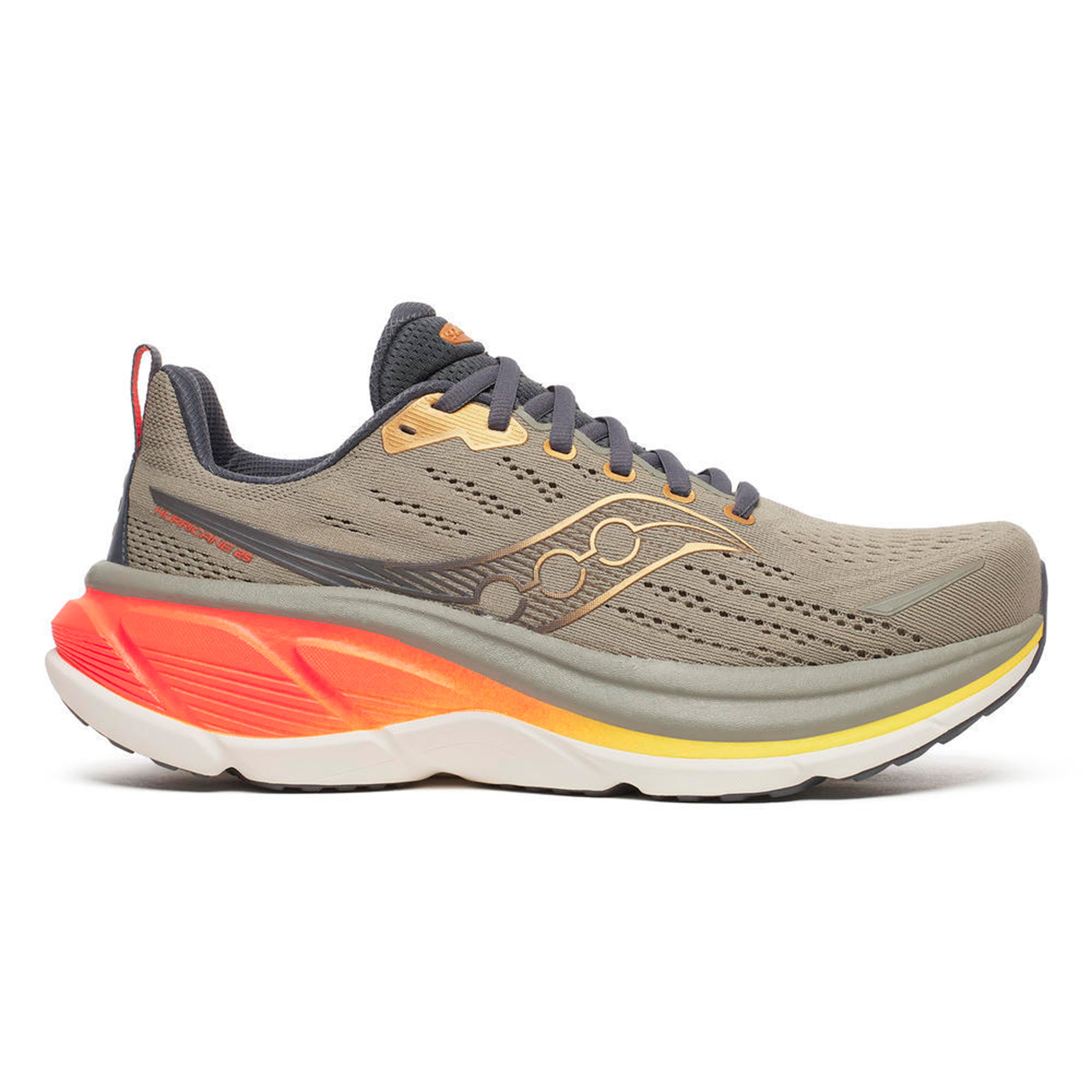 Saucony Hurricane 25 Stabilní obuv Muži-khaki, oranžová