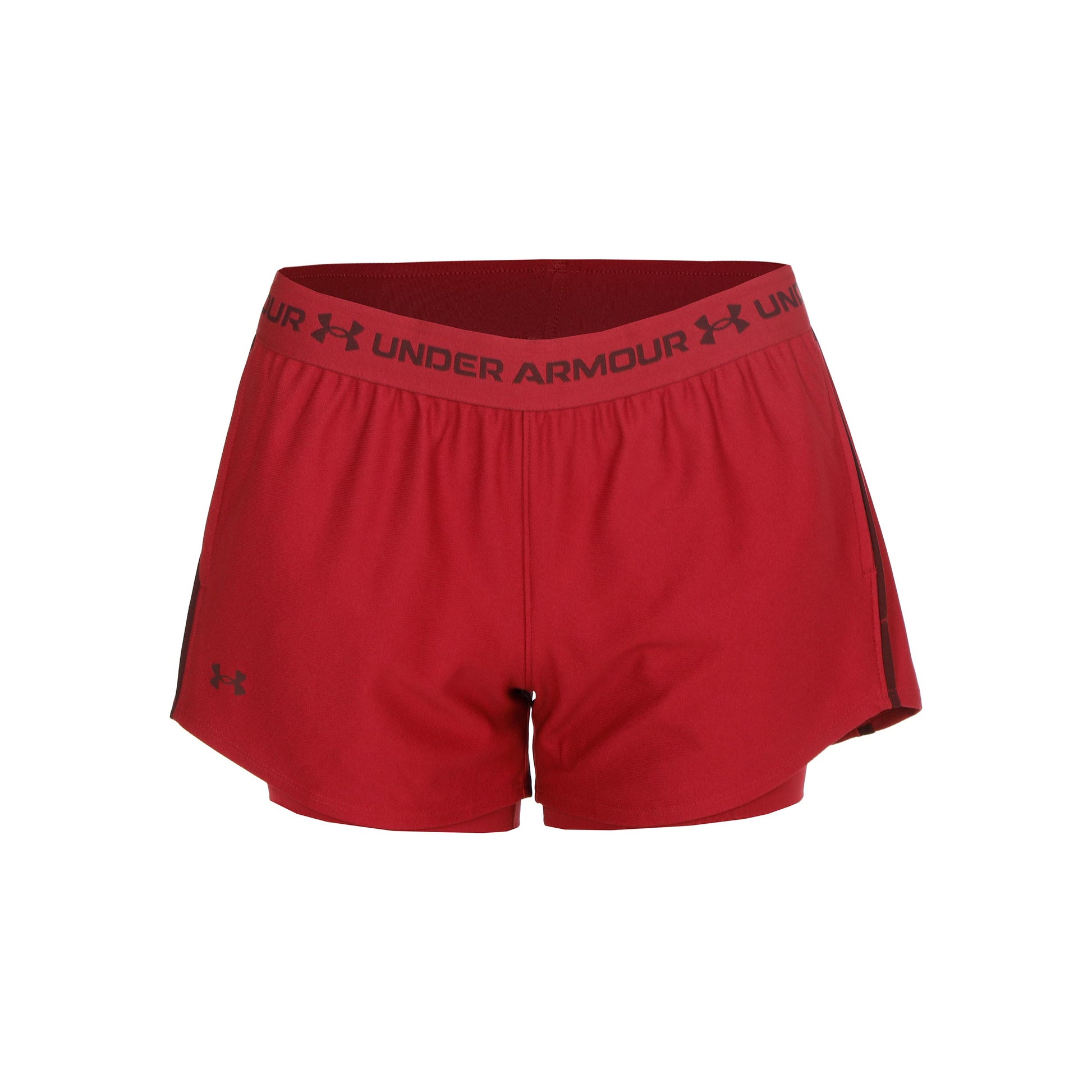 Under Armour Tech Play Up 2in1  Šortky Dámy - červená, tmavě červená