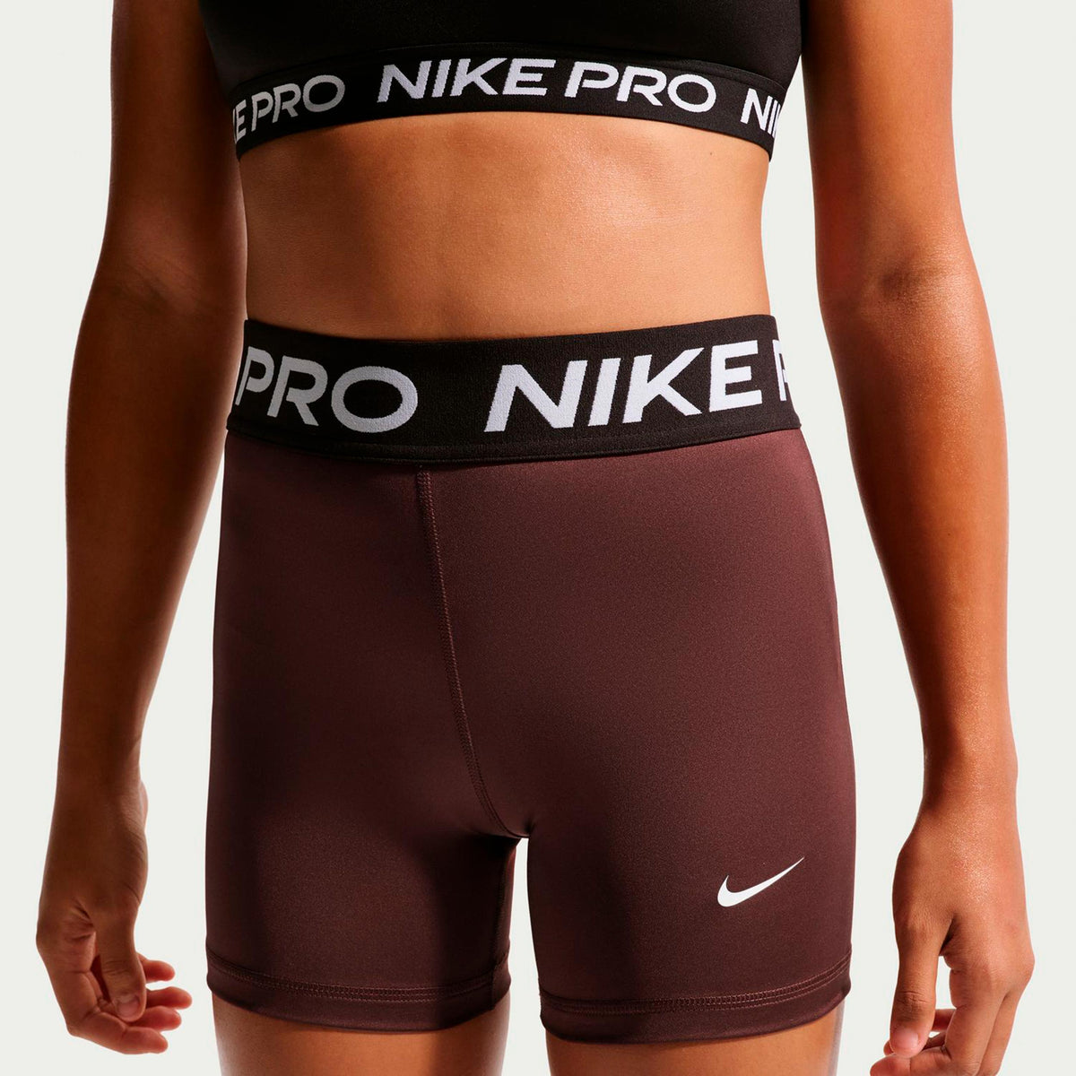 Nike Dri-Fit Big Kids 3in Šortky na míče Dívky - hnědá