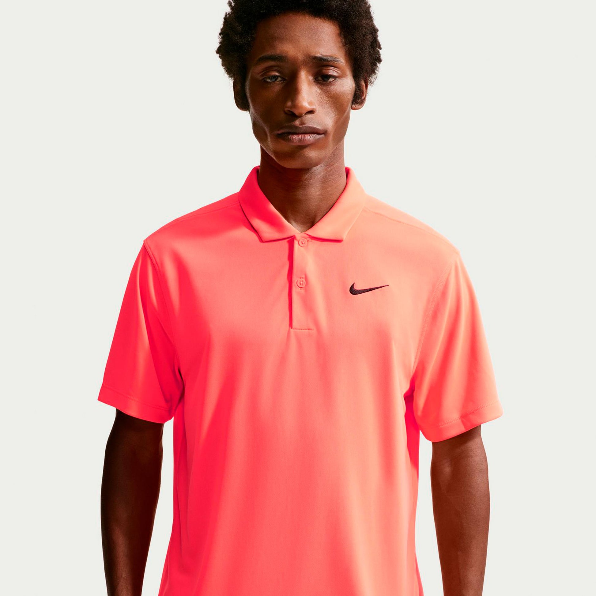 Nike Dri-Fit Victory Court Solid Pólo Muži - korálová, černá