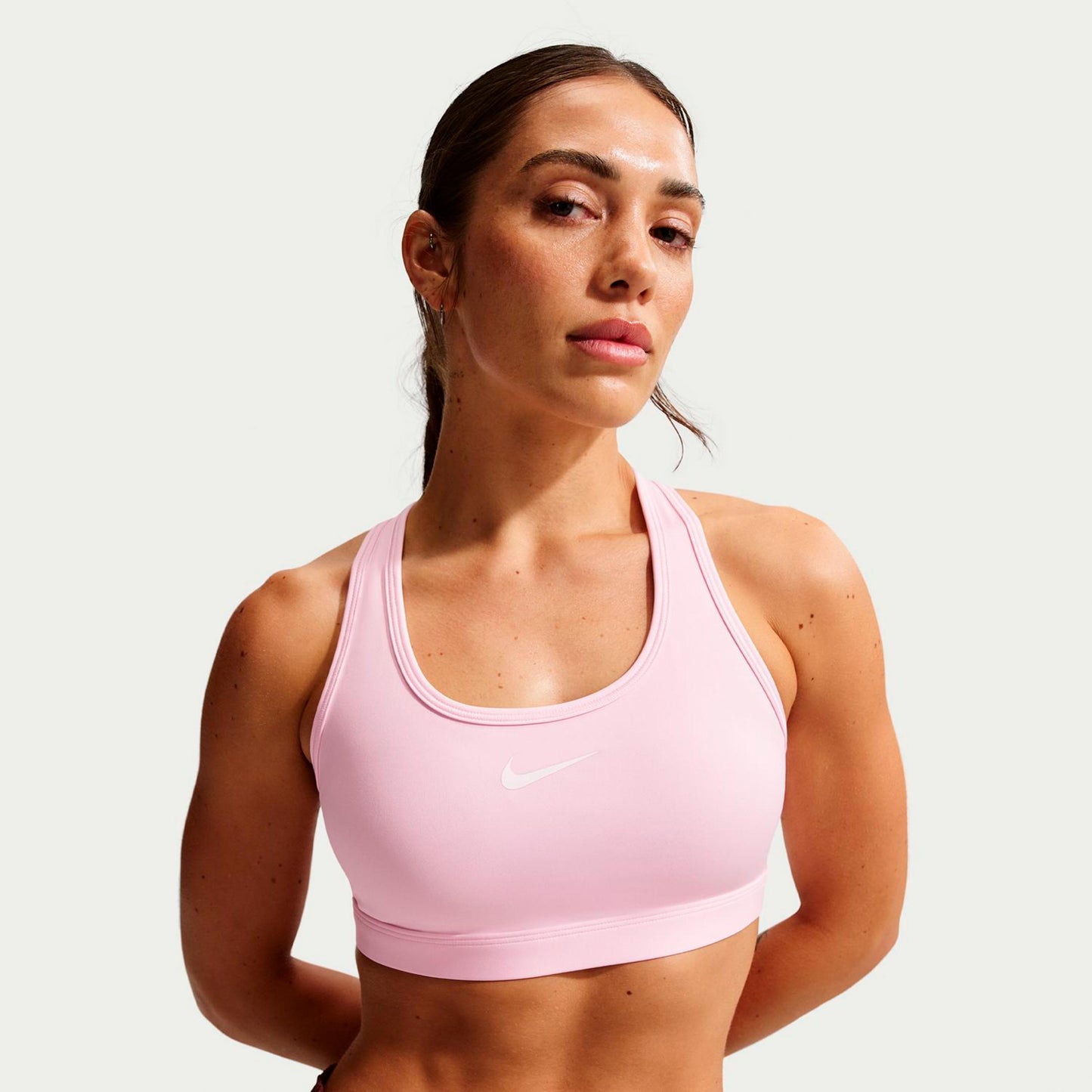 Nike Swoosh Medium Sportovní podprsenka Dámy-růžová, fialová