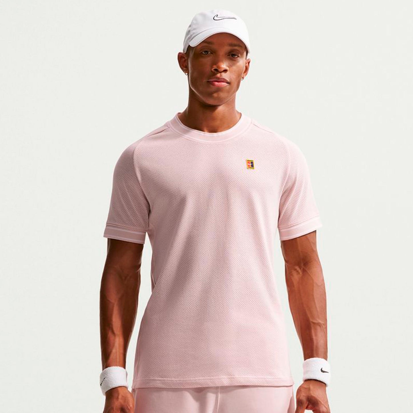Nike Court Heritage Tričko Muži - stará růžová, béžová