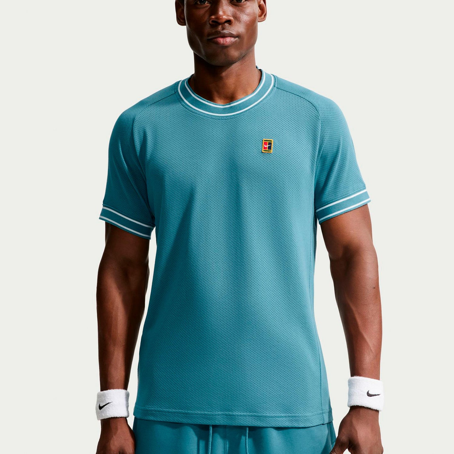 Nike Court Heritage Tričko Muži - petrolejová