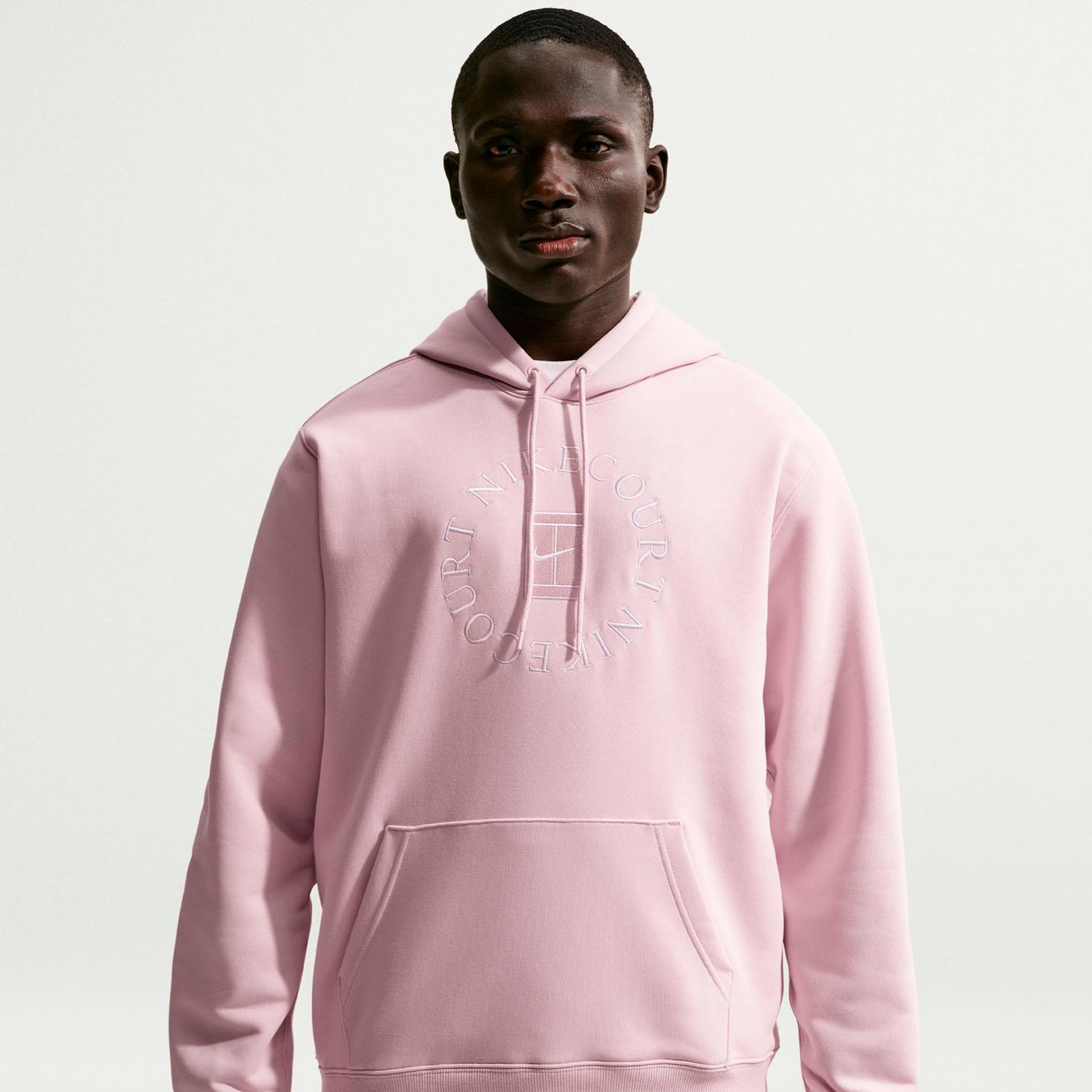 Nike Court Dri-Fit Heritage Hoody Muži - stará růžová, béžová