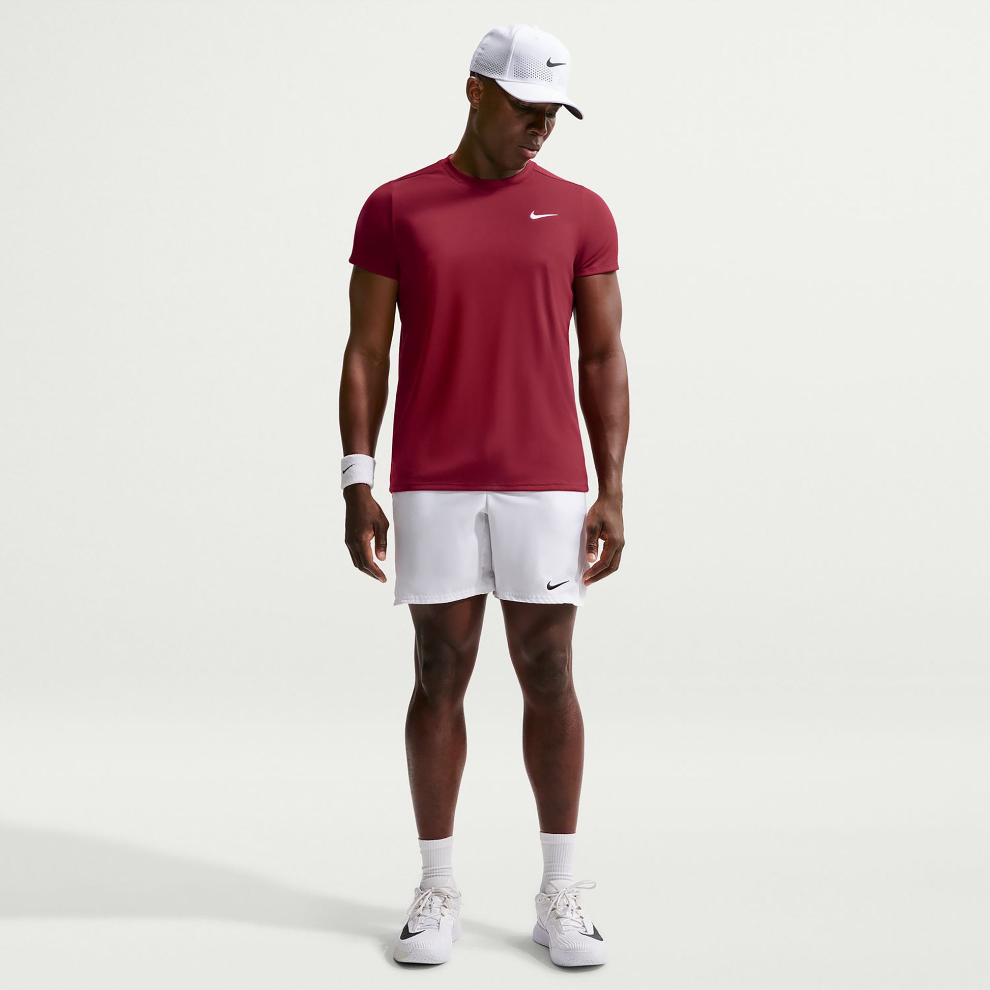 Nike Court Victory Dry Tričko Muži - červené víno