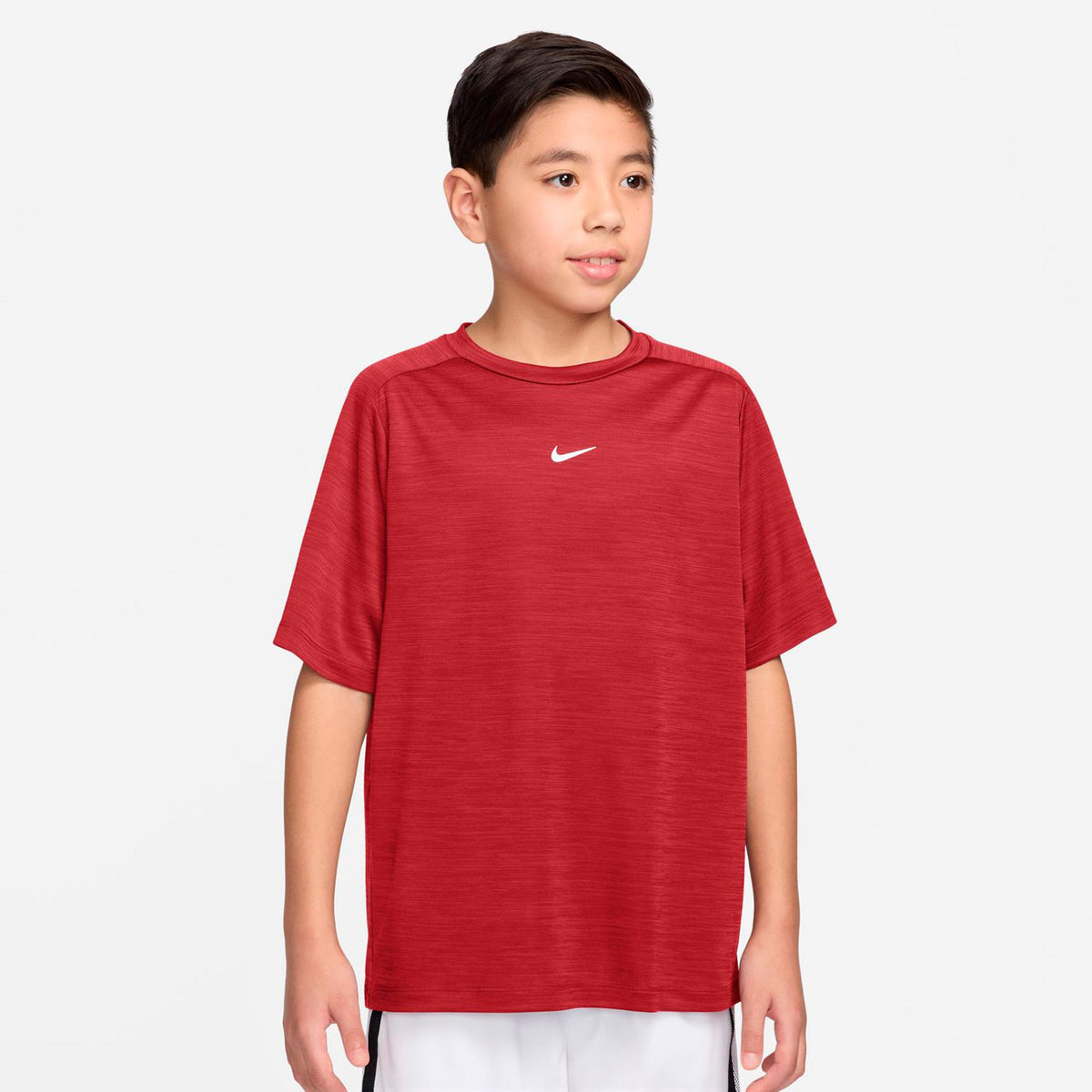 Nike Dri-FIT Multi Heather Tričko Děti - červená
