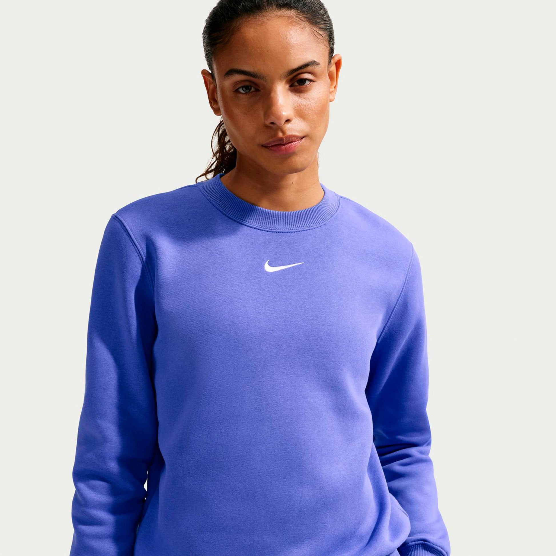 Nike Phoenix Fleece Crew Mikina Dámy-modrá
